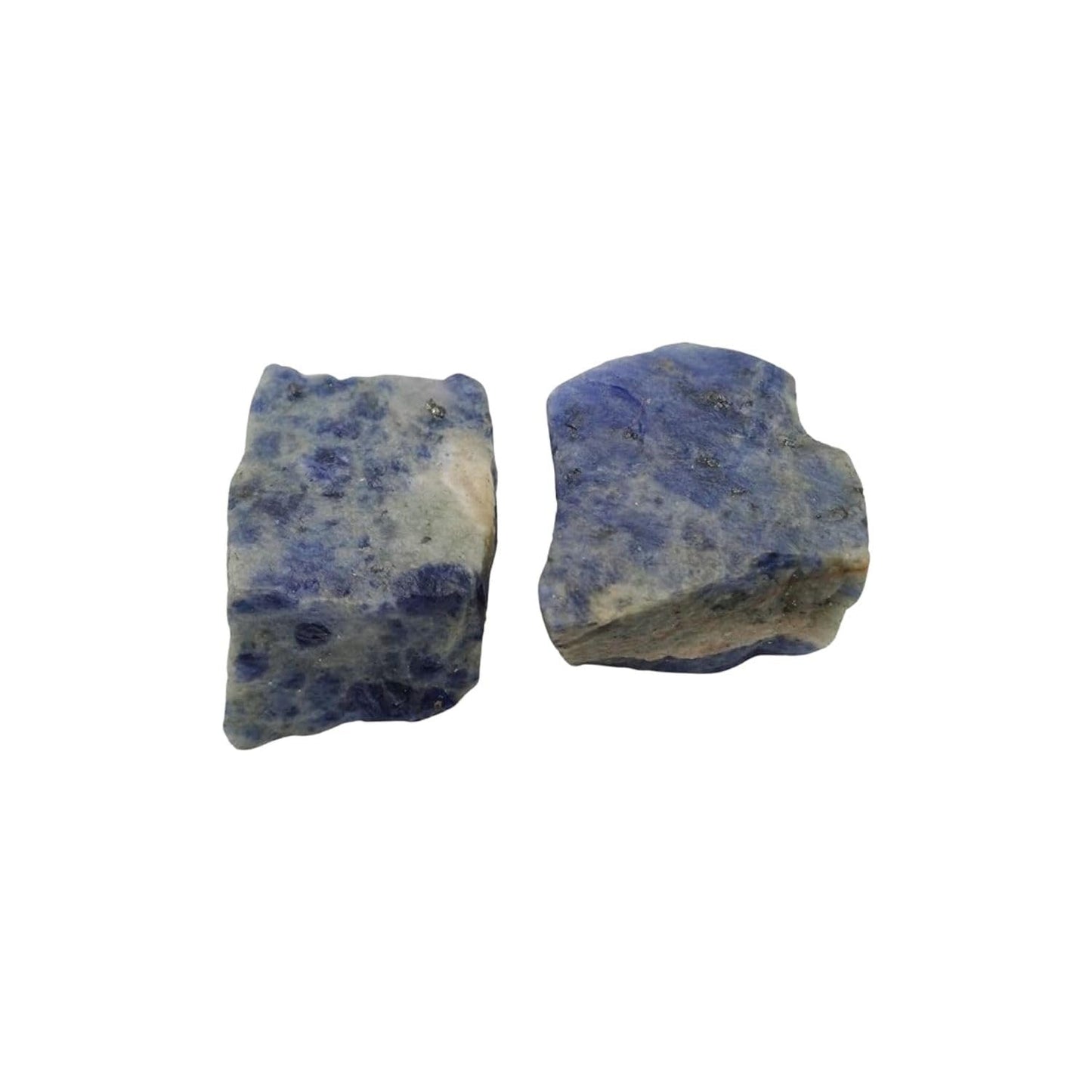 Crystals, Rocks, Jade, Crystals and Healing Stones, Witchcraft Supplies, Healing Crystals, Stones, Healing Stones, Rock Collection, Agate, Raw Stones (Sodalite, 2 Pcs)