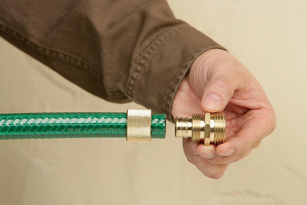 Orbit 56801N 5/8 Inch Repair Mender Hose Connector, Male, Brass (Male and Female)