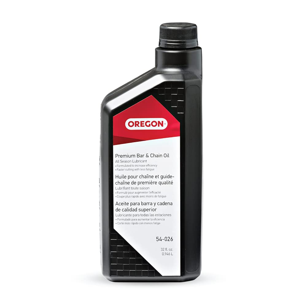 Oregon 54-026 Premium Bar and Chain Oil and Lubricant for Chainsaws, 1 Quart Bottle (32 fl.oz / 946 ml)