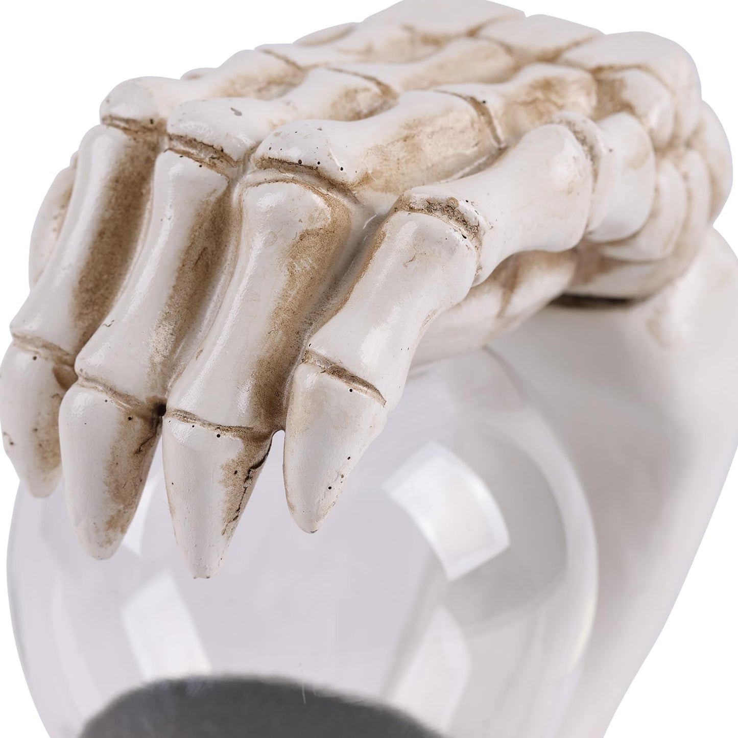 NVSHIQWEI Antique Double Skeleton Hand Time Hourglass Figurines, Halloween Decoration White (White D)