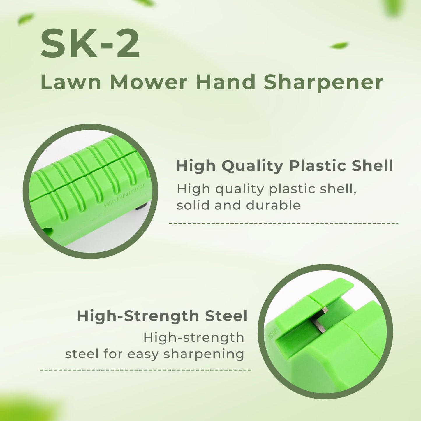 TOSRWGLL SK-2 Reel Mower Sharpener Compatible with Earthwise Reel Mowers, Lawn Mower Blade Manual Sharpener for Most Push Reel Mowers