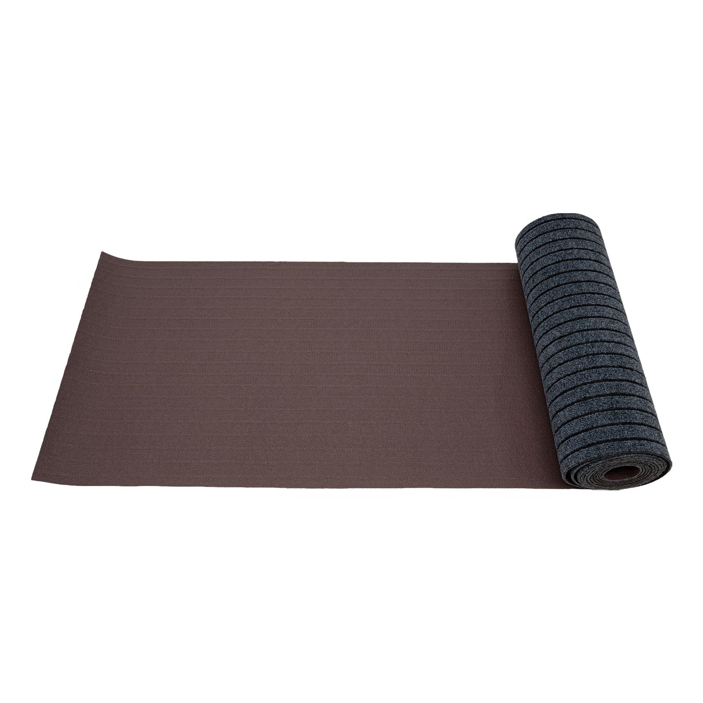 MuChaIOAK 6m/20Fft Non-Slip Carpet, Floor Protector Rug Mat, Stair Hallway Runner Rug Large Size Protective Stair Cover, Indoor Carpet for Bedrooms Living Rooms Balconies Entryways Stairs (Black Grey)