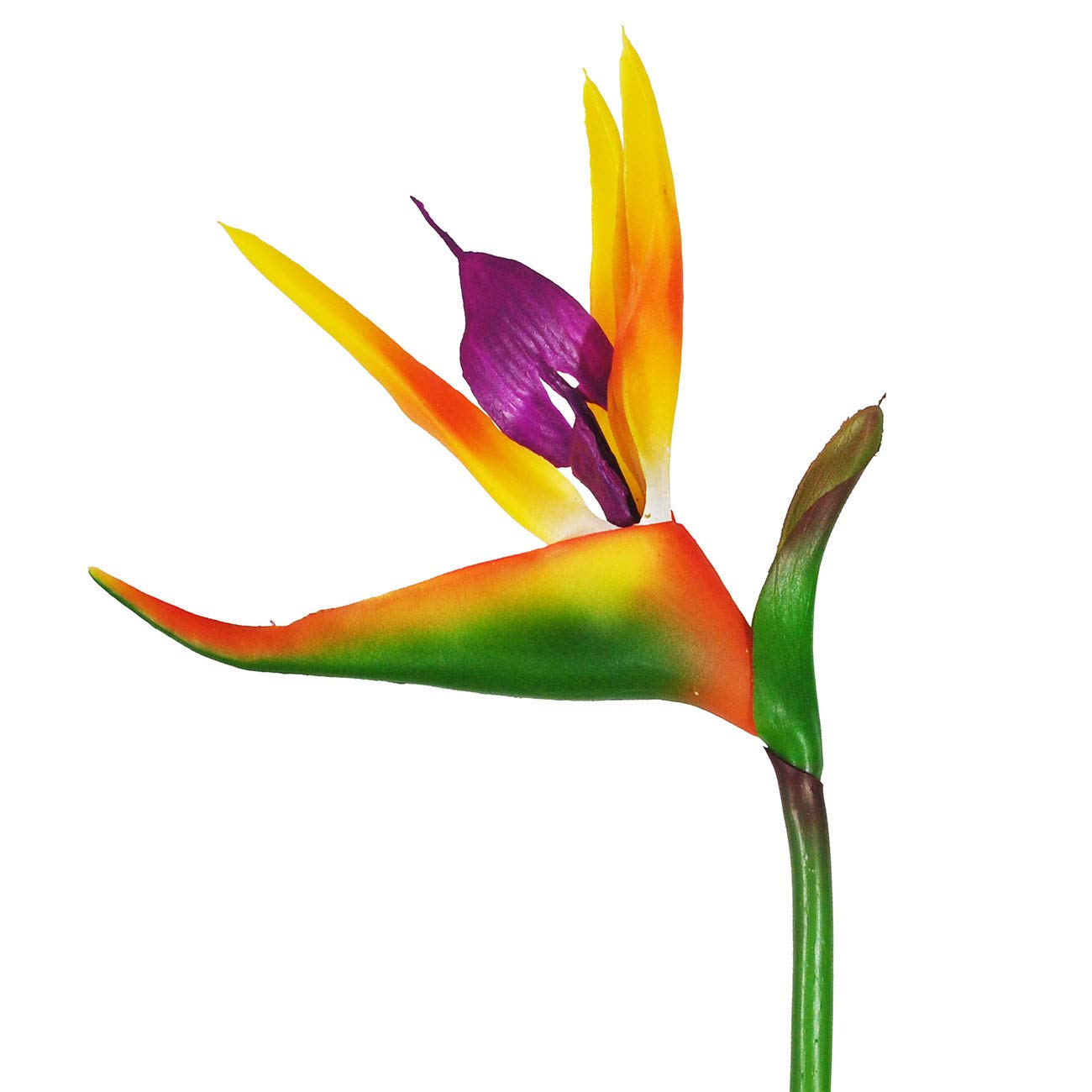 Beebel Artificial Flowers Bird of Paradise Greenery Plants Indoor Outside Garland Home Garden Office Verandah Wedding Decorations 6pcs (Yellow, 6 Pack)
