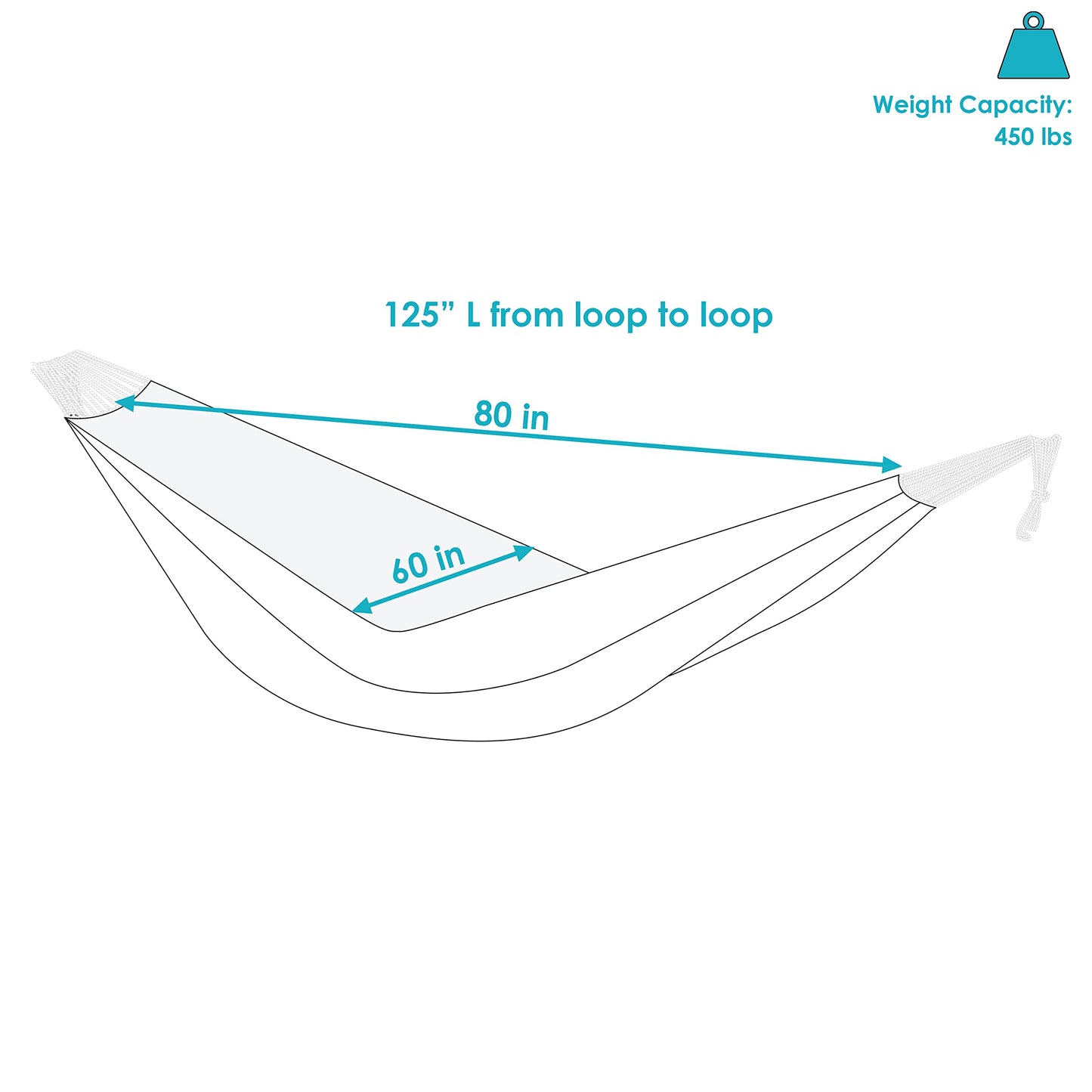 Sunnydaze Double Brazilian Cotton Hammock for Outside - 450-Pound Capacity Outdoor Hammock - Sunset