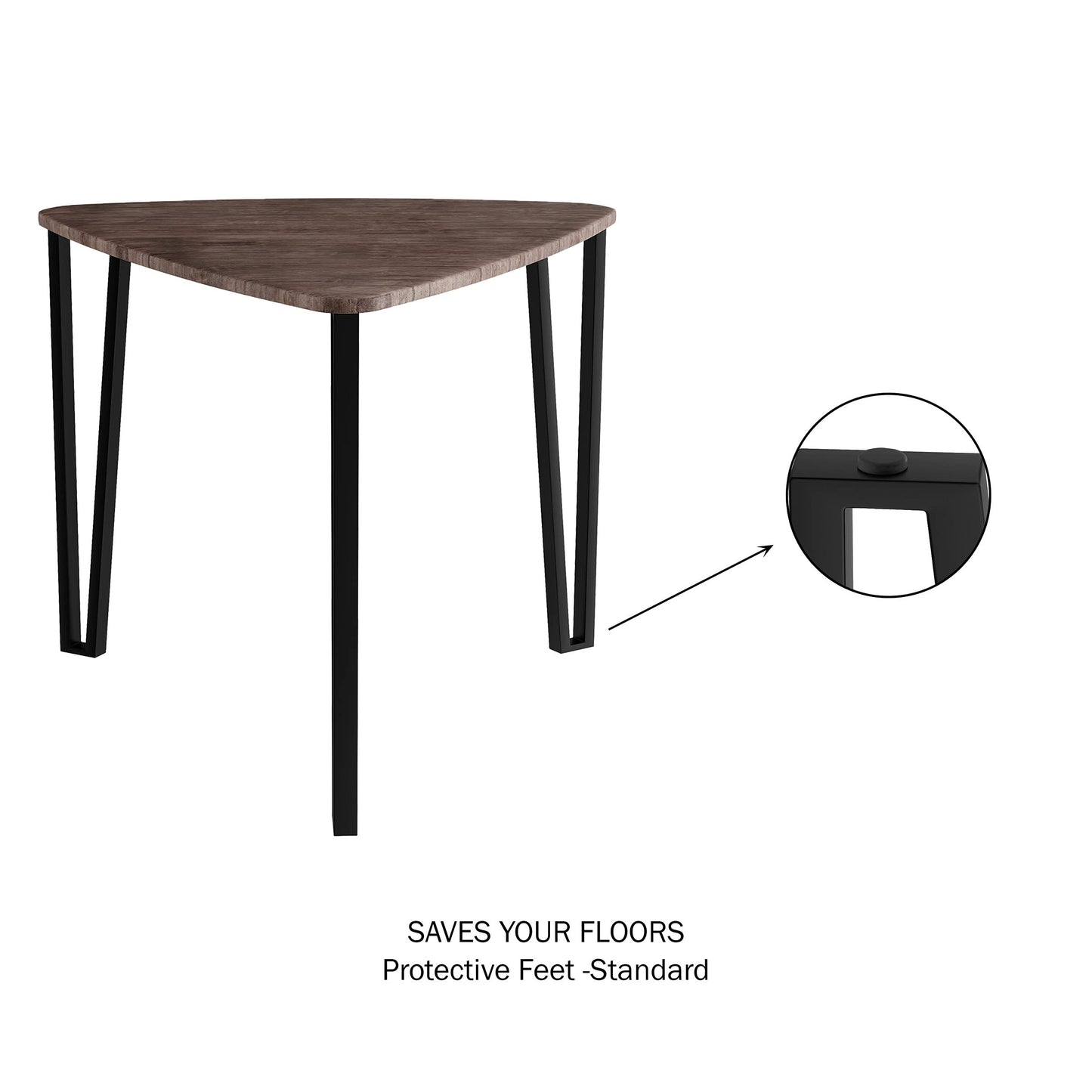 LAVISH HOME Nesting Set of 3, Modern Woodgrain Look for Living Room Coffee Tables or Nightstands-Contemporary Accent Decor Furniture