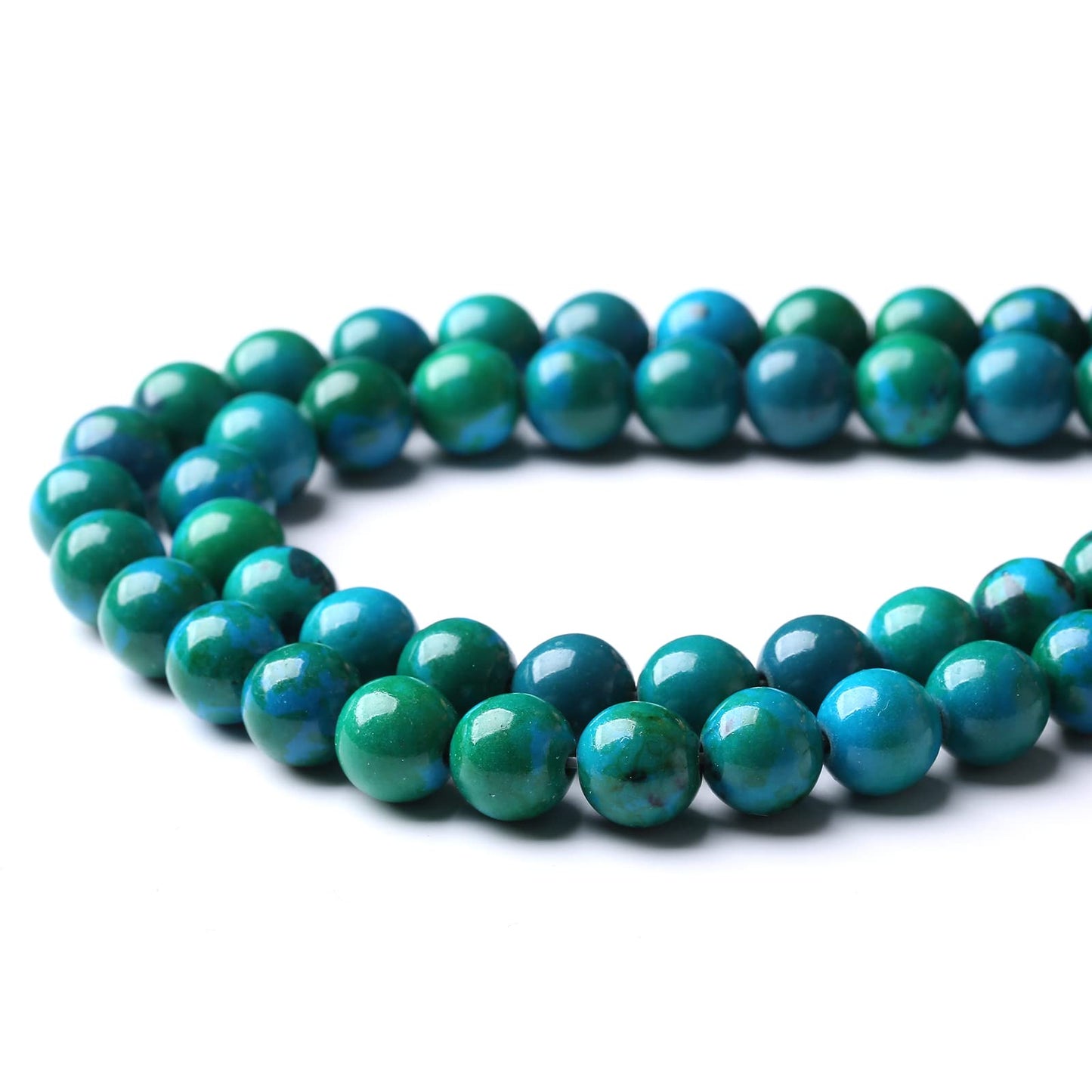60PCS 6MM Natural Phoenix Stone Beads Round Loose Stone Beads for Jewelry Making DIY Energy Stone Healing Power Bracelet 15"