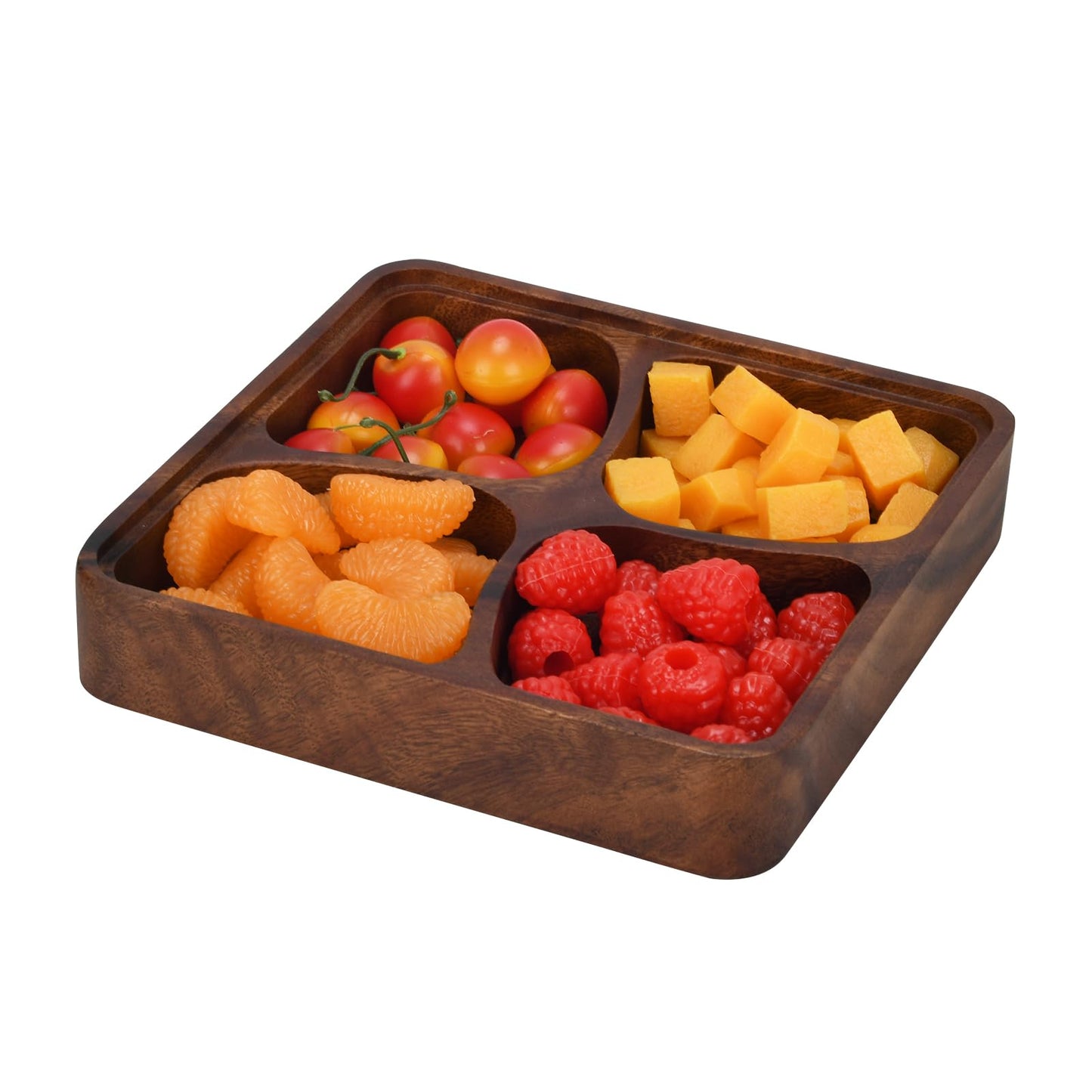 XHKDSYMC Fruit platter,Wood Serving Tray,Wooden Fruit Bowl for Kitchen Counter for Dessert Platter Tray Dish Kitchen Dining Fruits,Dessert,Snack