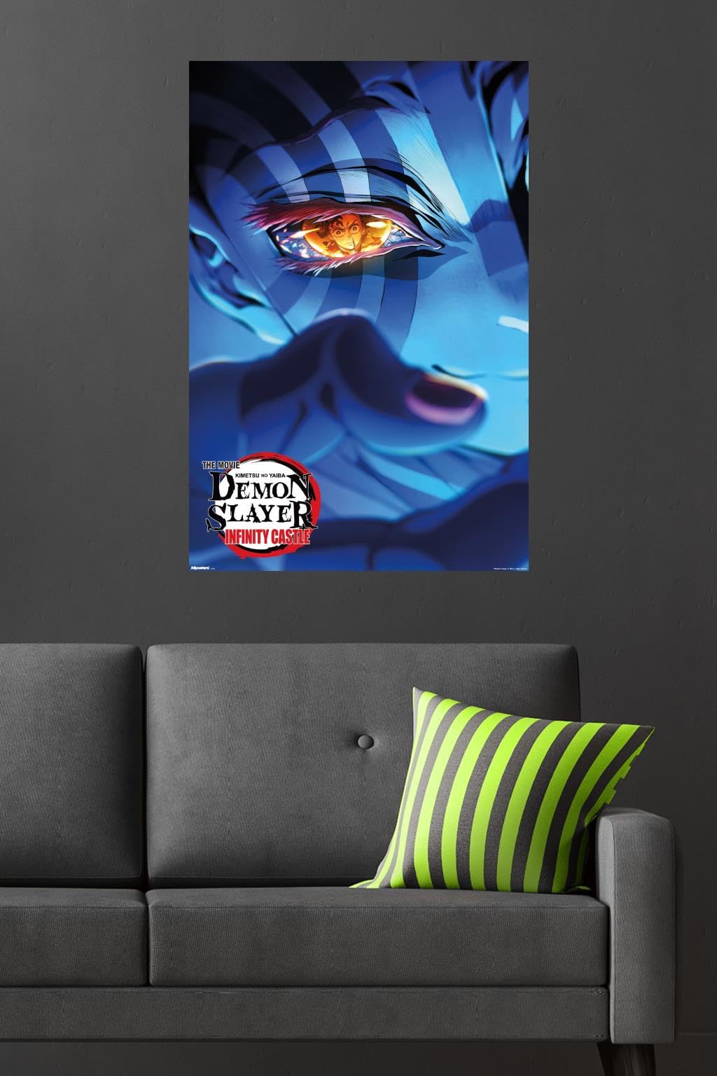 Demon Slayer: Infinity Castle (2025) - Akaza Key Art Wall Poster, 34L" x 22.4W", Unframed Version