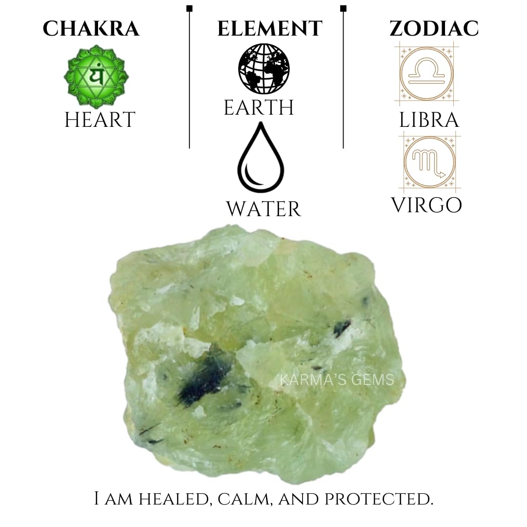 Crystals, Rocks, Jade, Crystals and Healing Stones, Witchcraft Supplies, Healing Crystals, Stones, Healing Stones, Rock Collection, Agate, Raw Stones (Prehnite, 2 Pcs)