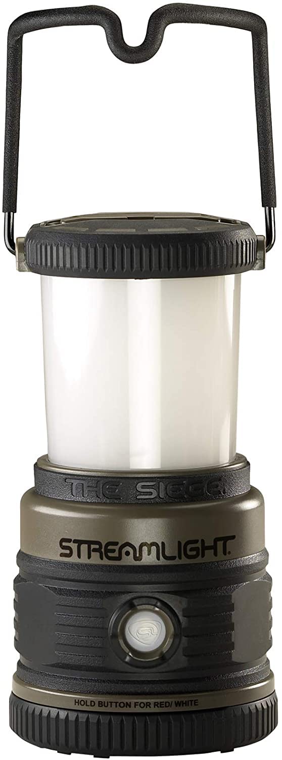 Streamlight 44931 Siege 540-Lumen Compact LED Camping Lantern with 360° Lighting for Power Outages, Hurricanes, and Emergencies, Coyote