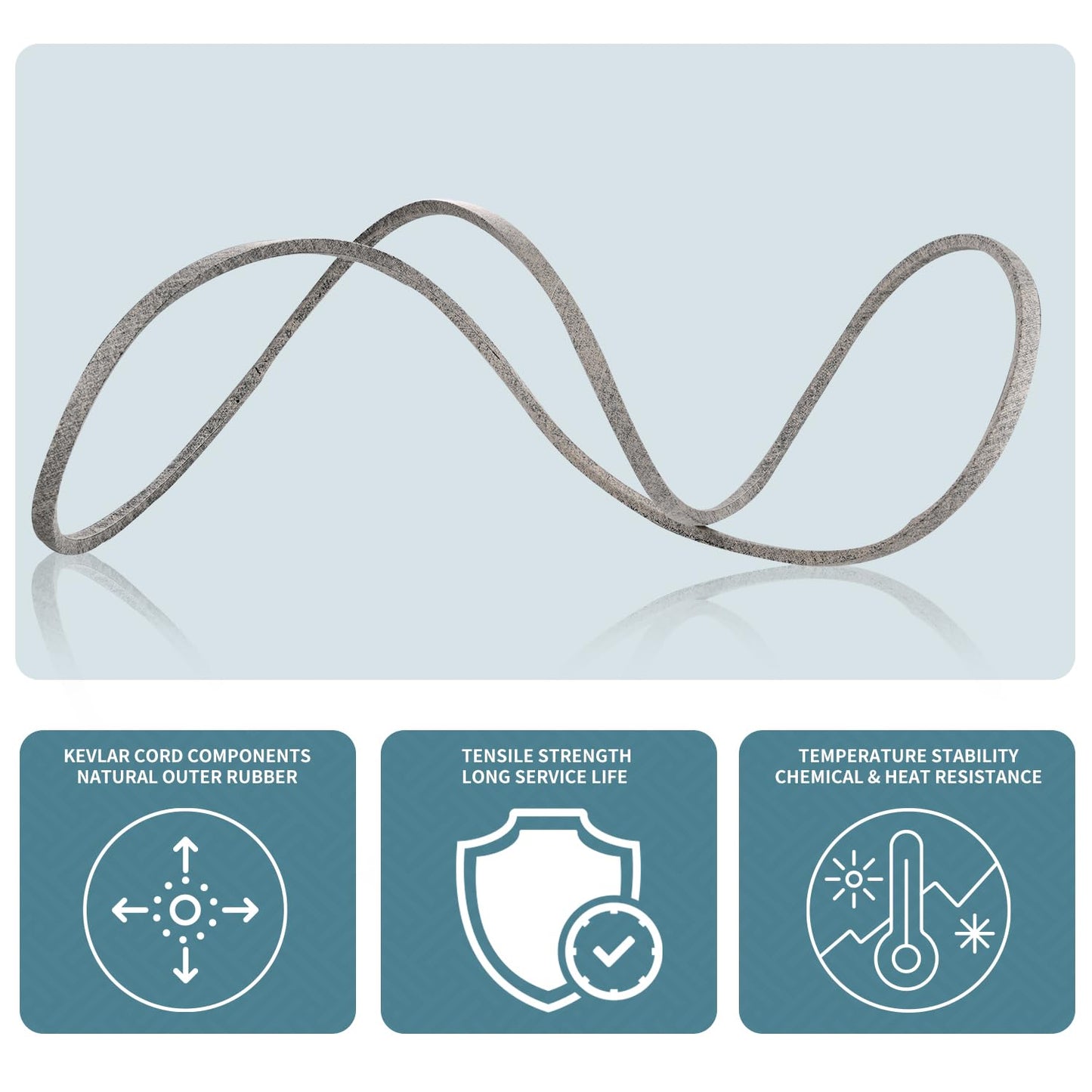 1/2 x 108'' Drive Belt 490-501-C063 / 954-05022A, Mower Deck Belt for CUB Cadet 490-501-C063 Drive Belt 46" Deck 05022 XT1 XT2 LX46 LT46 954-05022A (490-501-C063/954-05022)
