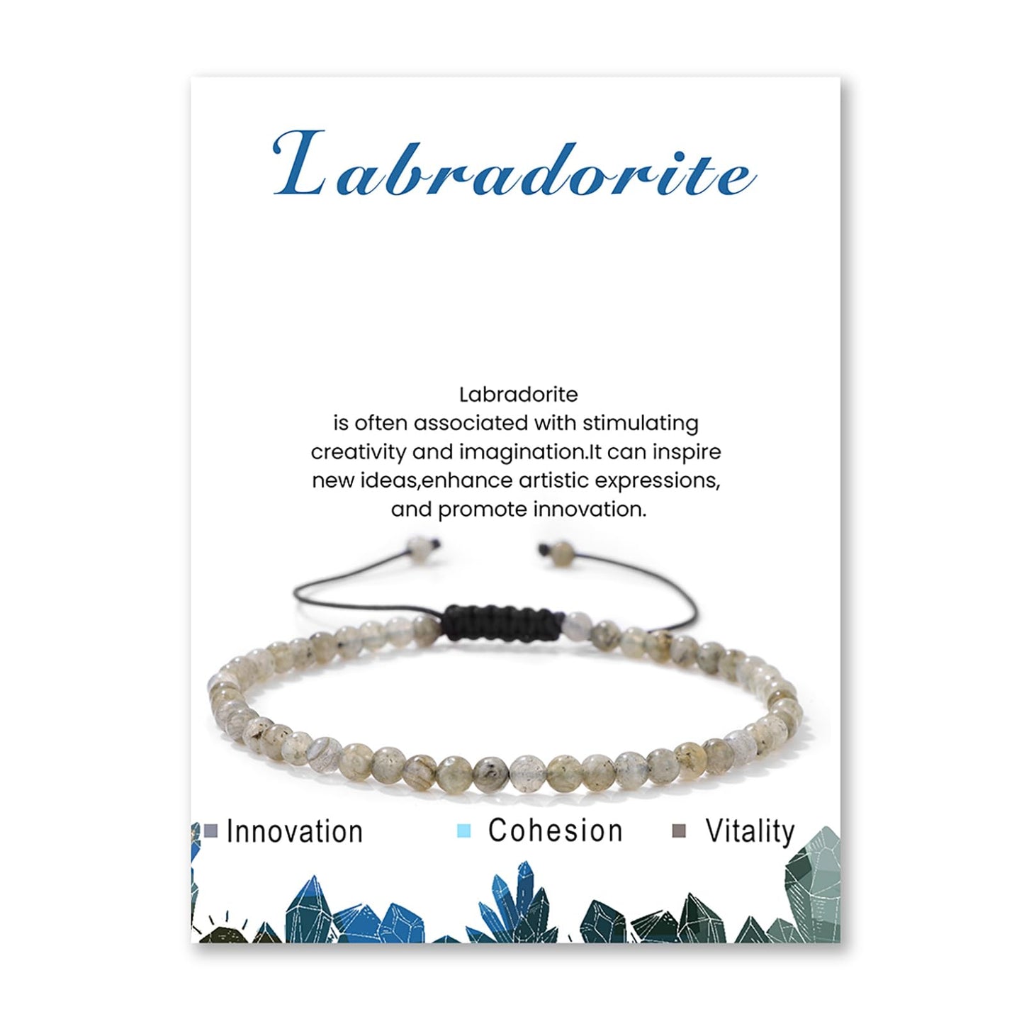 Lit Wall Labradorite Anklets for Women Handmade Beach Boho Ankle Bracelet Waterproof Natural Stone Anklet Adjustable Beaded Ankle Bracelet Plus Size Anklets Gemstone Anklet Jewelry Gift for Her