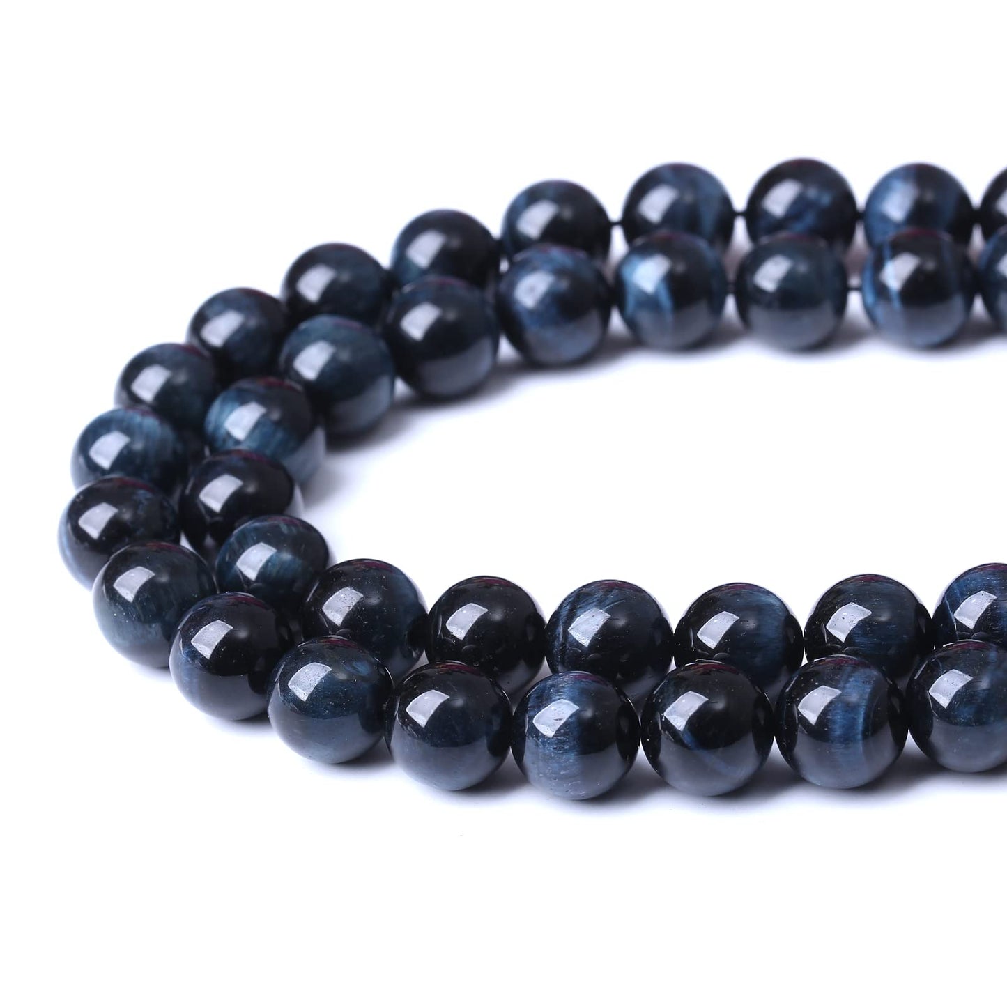 60PCS 6MM AAA Blue Black Tiger Eye Stone Beads Natural Gemstone Bead Crystal Healing Energy Jewelry Making DIY 15 inches