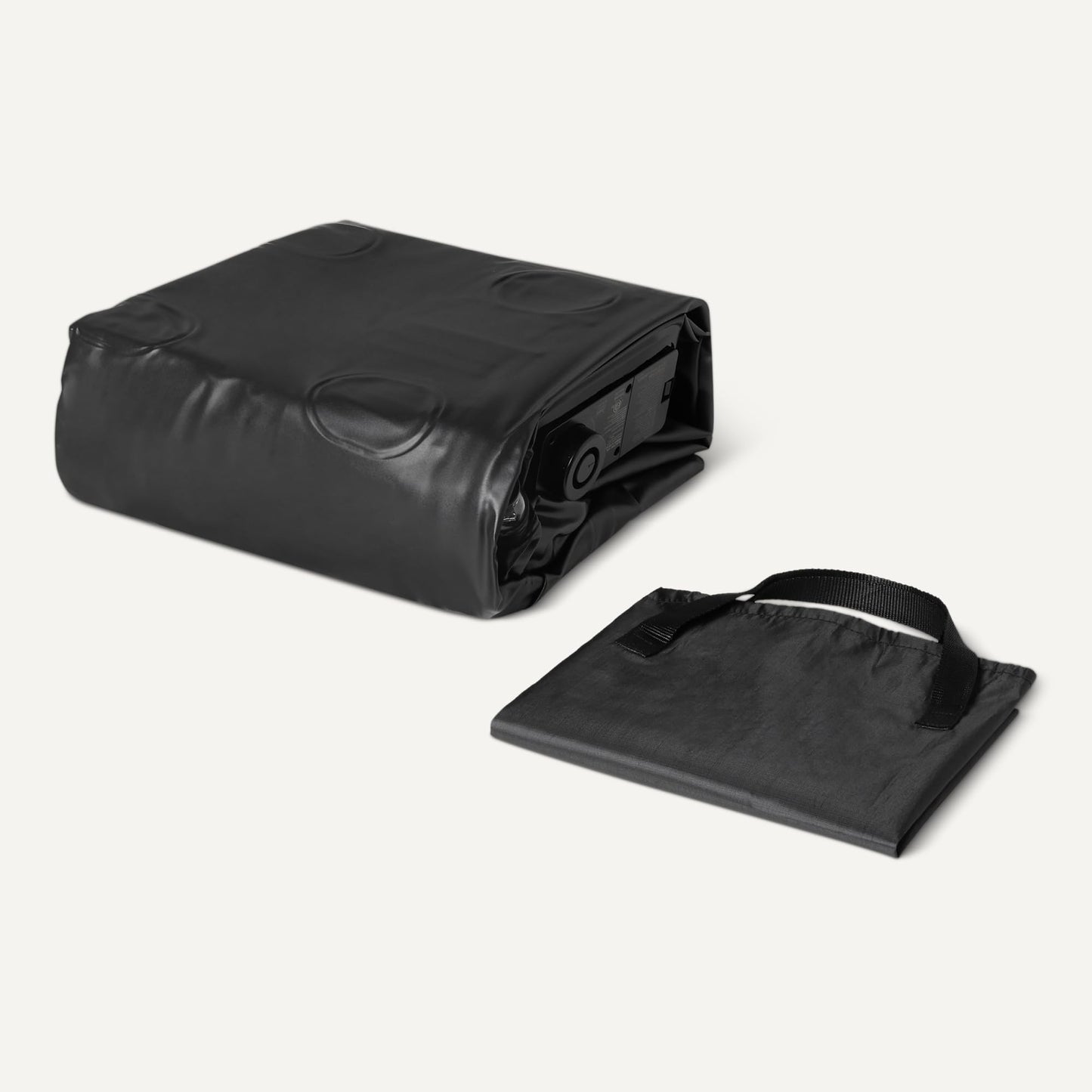 Amazon Basics Inflatable Air Mattress, Queen Size, 22in Height, with Built-in Pump, for Guests or Camping