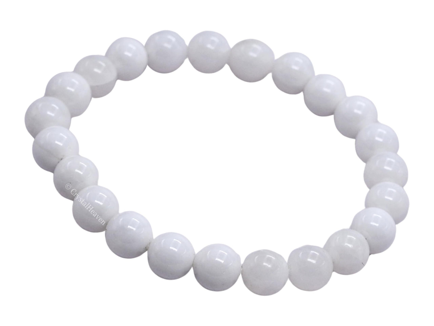 Amazing Gemstone Crystal Bracelet for Women Men's Gifts - Protection Healing Crystal Bracelet - 8mm Gemstone Beaded Stretchable Bracelet Pulseras Para Hombres Mujer Stocking Stuffers Mothers Day Gift (Mother of Pearl)