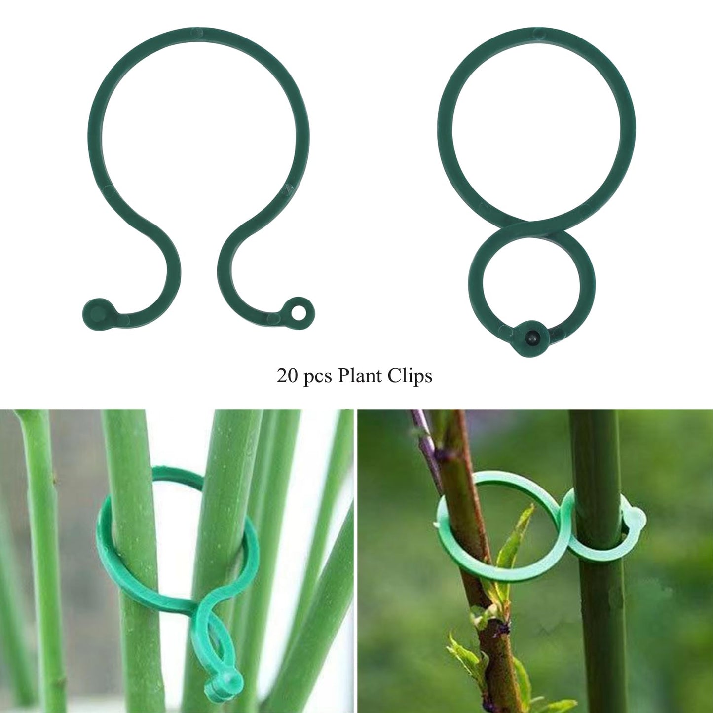 Plant Stake Support - 6 Pack Adjustable Height 12" or 24", Garden Support Stake Plant Cage Support Rings, Single Stem Plant Support Stakes, for Flowers Amaryllis Tomatoes Peony Lily Rose (24inch)