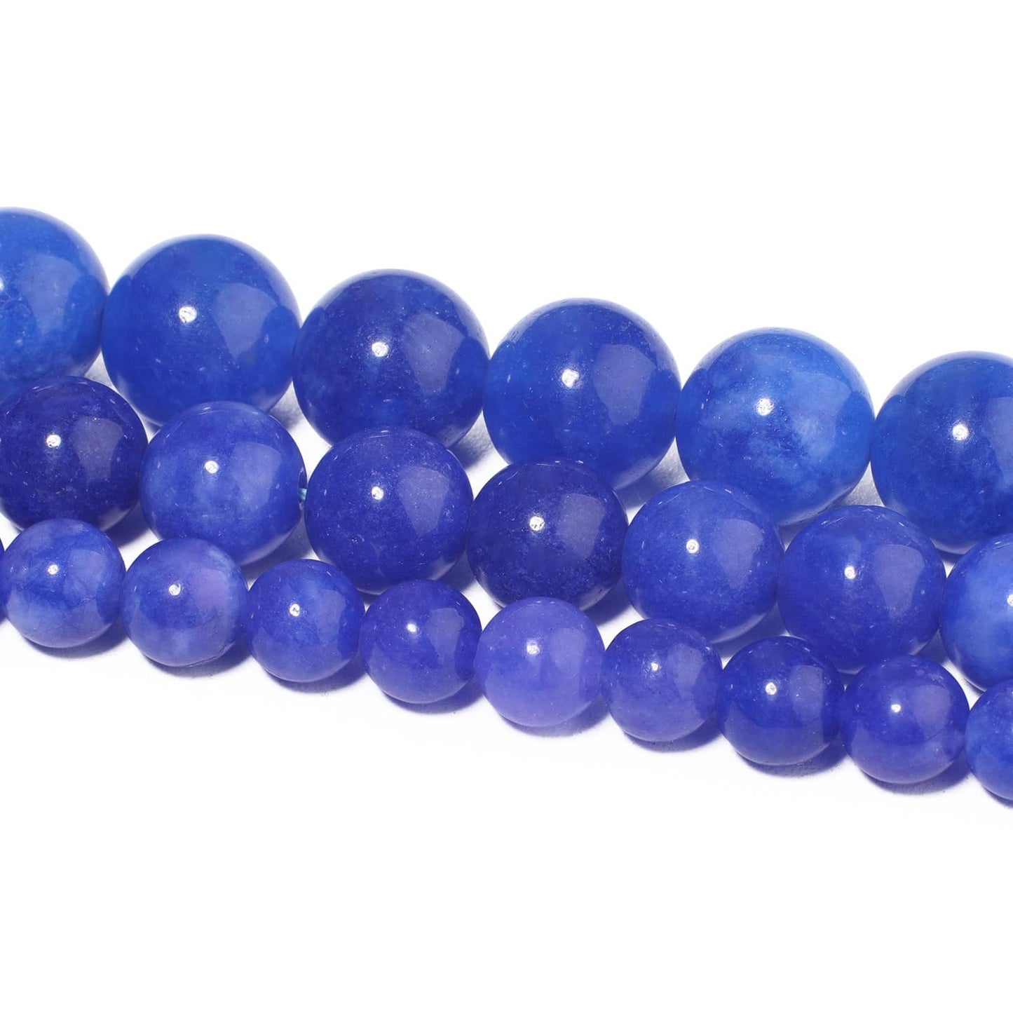 About 60pcs 6mm Natural Stone Beads Kyanite Beads Crystal Gemstone for Jewelry Making, DIY Bracelet Necklace