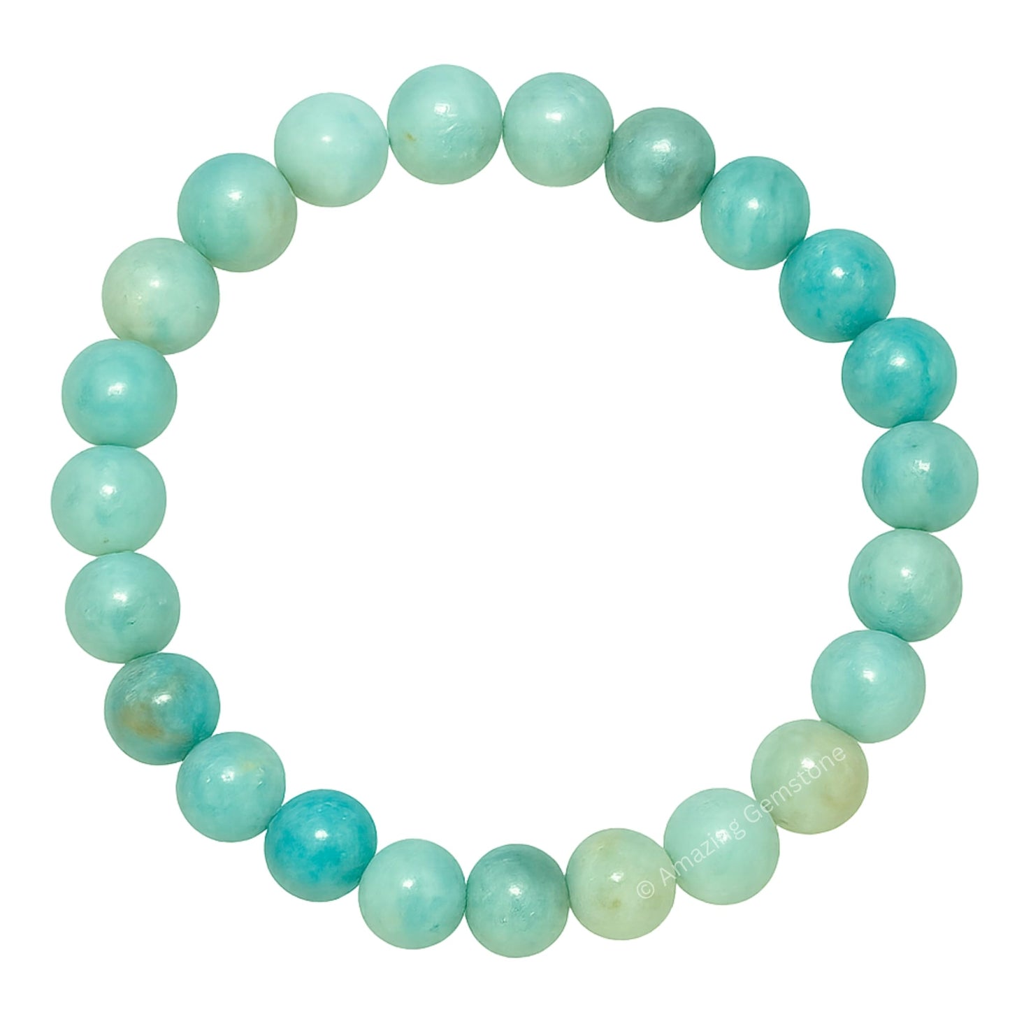 Amazing Gemstone Crystal Bracelet for Women Men's Gifts - Protection Healing Crystal Bracelet - 8mm Gemstone Beaded Stretchable Bracelet Pulseras Para Hombres Mujer Stocking Stuffers Mothers Day Gift (Amazonite)