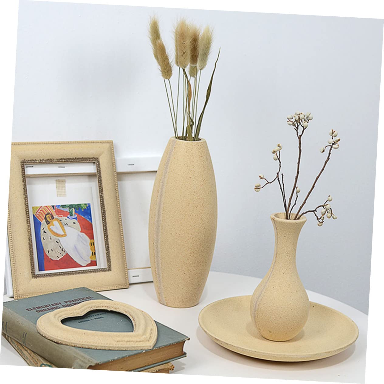 Alipis 2pcs DIY Vase for Decor Modern White Vases for Flowers Elegant Office Home