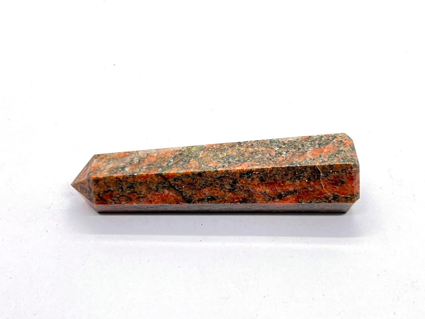WholesaleGemShop 3 Inch (70 mm) Gemstones UNAKITE Obelisk Tower Jumbo Facet Aura Rock Crystal Natural Polished Earth Wand Spirit