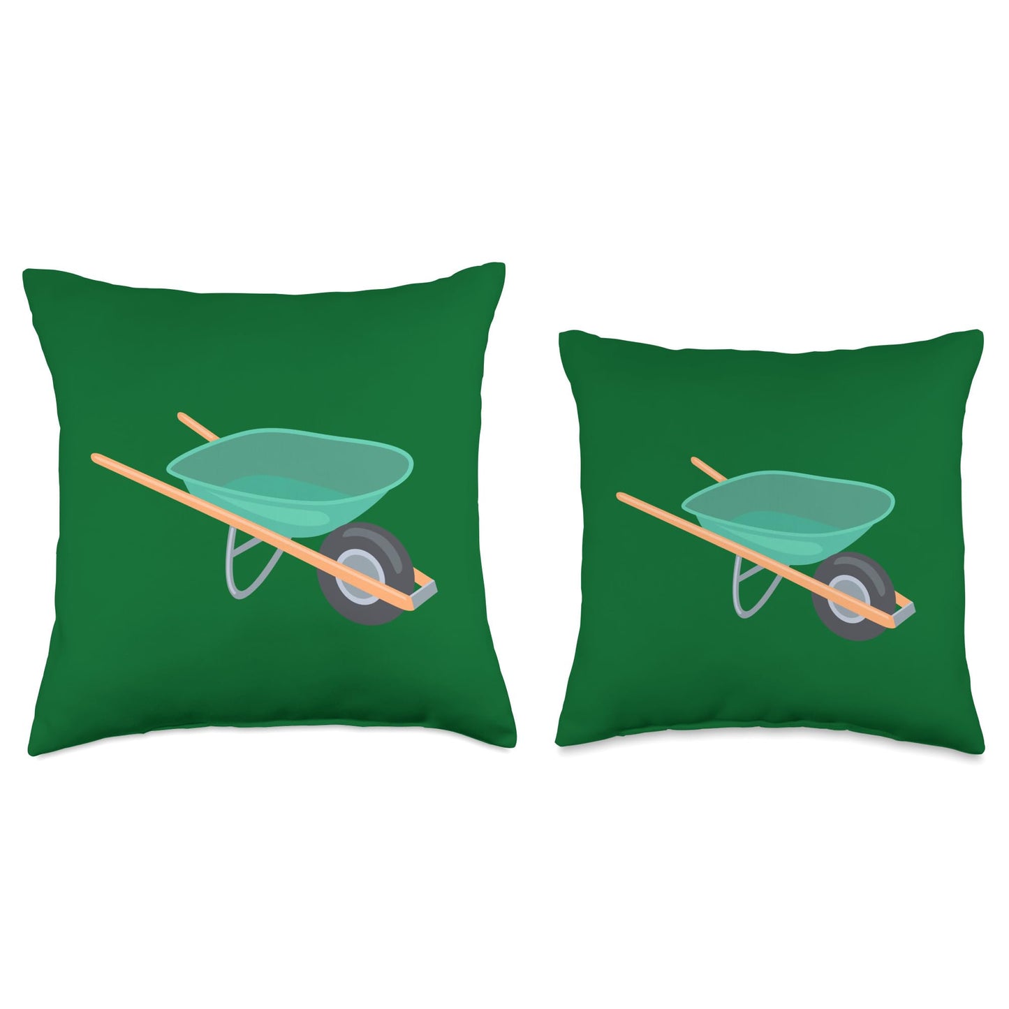 Funny Wheelbarrow Throw Pillow