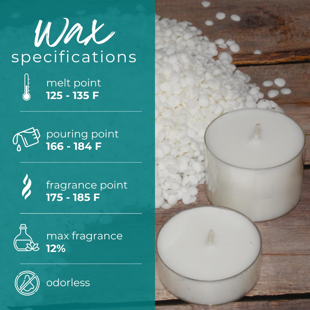 Direct Candle Supply 10lb Melt Pellets, Soy Wax for Candle Making, Soy Wax for Melts, Candle Making Wax Bulk, Paraffin Wax for Candle Making, Great for Melts, Tarts, Pillars and More!
