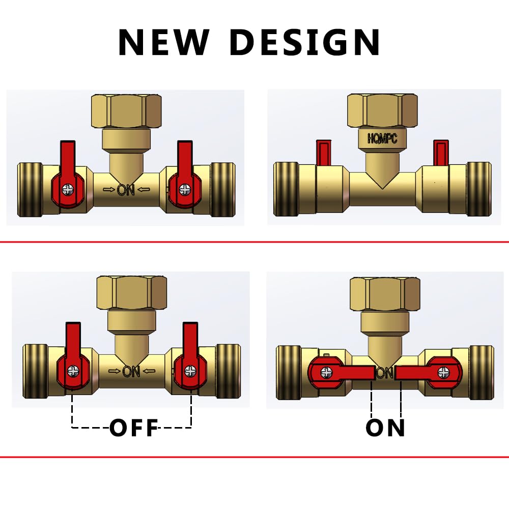 3/4" hose splitter 2 way water splitter male connectors allows you to run 2 hoses, hose quick connectors, hose spigot