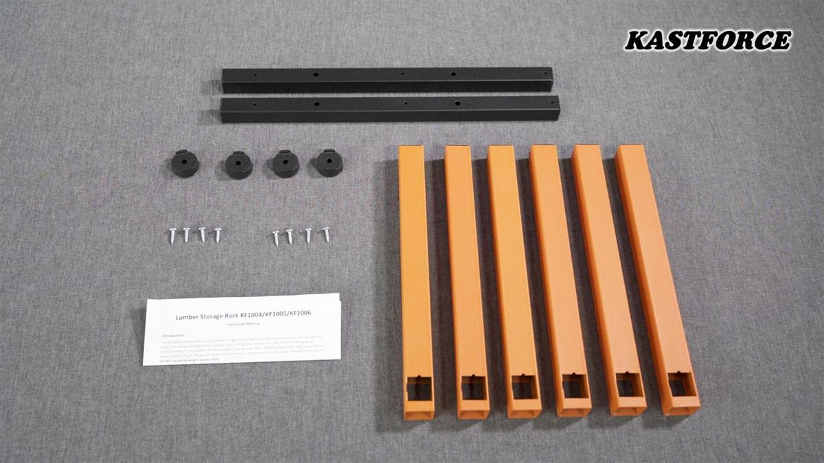 KASTFORCE KF1004 Lumber Storage Rack 3-Level System 110lbs per Level with Durable Sheet Metal Screws, Wood Rack