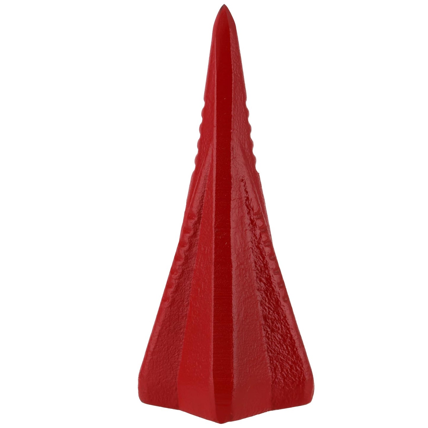 ZEONHAK 4lbs Diamond Wood Splitting Wedge - 4-Direction Steel Splitter for Wood, 2 PCS, Red