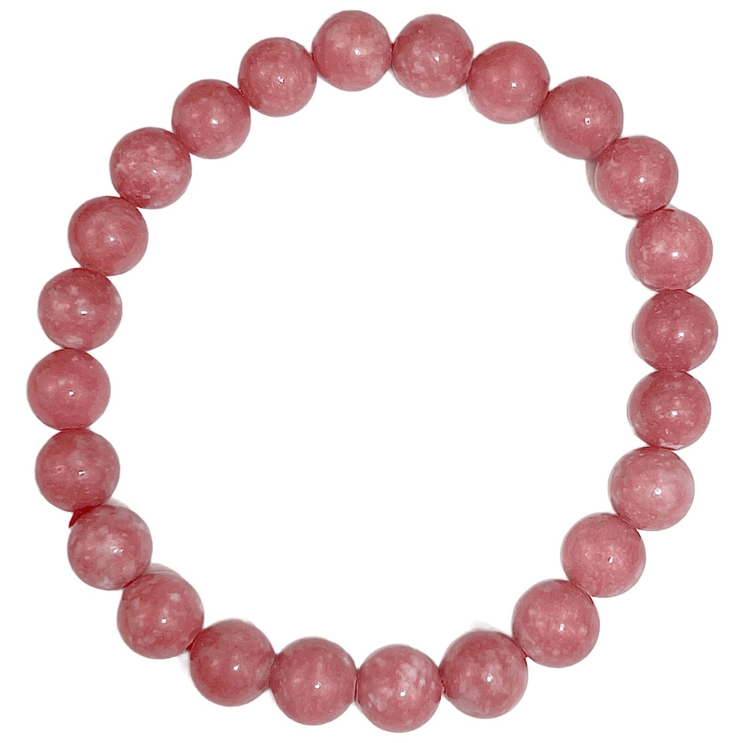 SAFEINA Natural Semi Precious Gemstone Stretch Bracelet Quartz Crystal Bracelet Beads Jewelry Gift for Men, Women, Yoga Luck & Positive Energy, Birthday, Motherday, Graduation Gift– Ready to Wear 8mm