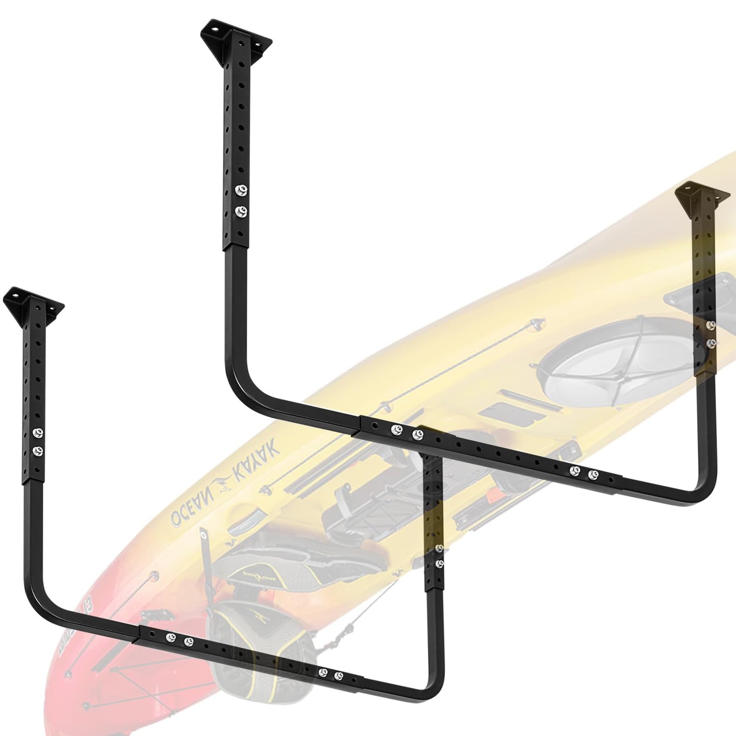 Colinktool Adjustable Ceiling Storage Racks, Overhead Storage Bracket, Heavy-Duty Shelves, 33 in. x 34 in, 200lbs Weight Capacity for Garage