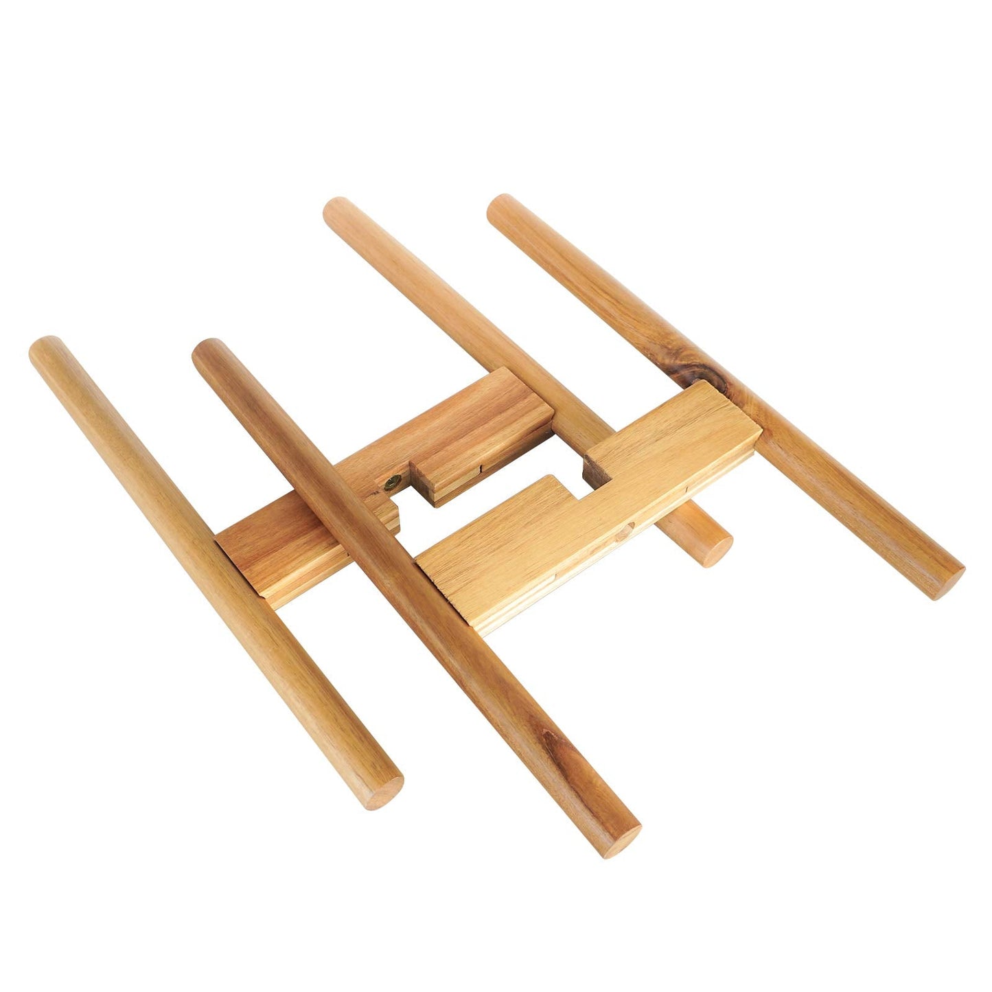 SOTECH Plant Stand Wood Flower Pot Holder Adjustable 8 to 12 inches, Bamboo Modern Plant Stand 15 inches in Height, Fit 8 9 10 11 12 inch Pots Pot & Plant Not Included Potted Stand Display Rack