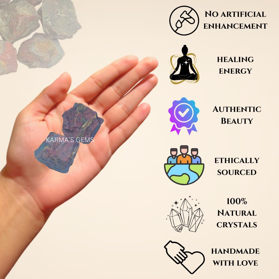 Crystals, Rocks, Jade, Crystals and Healing Stones, Witchcraft Supplies, Healing Crystals, Stones, Healing Stones, Rock Collection, Agate, Raw Stones (Dragon Bloodstone, 2 Pcs)