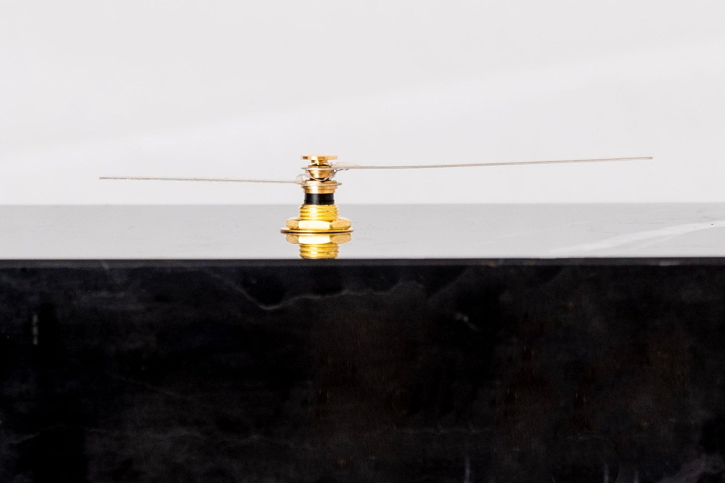 AD Furnishes Solid Marble Modern Mantle Clock, Minimalist Clock - Sleek Marble Fireplace Decor with Unique Streaks, Square Analog Design for Decorations in Living Room and Mantel Decoration Fireplace
