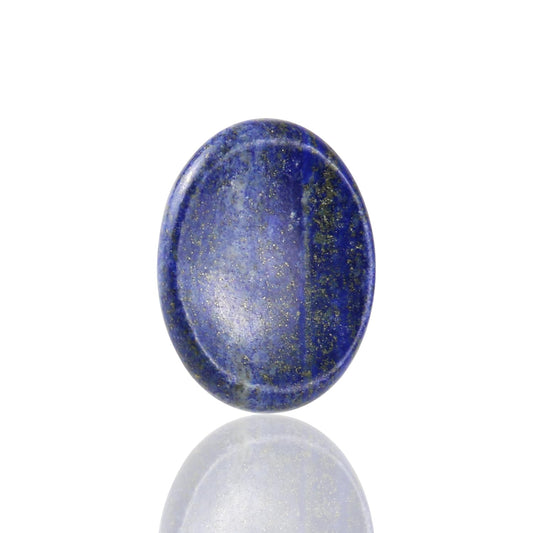 Nvzi Worry Stones Lapis Lazuli Crystals, Chakra Crystals and Healing Stones, Oval Palm Stone, Thumb Stone, Crystals for Beginners, Spiritual Gifts for Women, Meditation Accessories (1PCS)