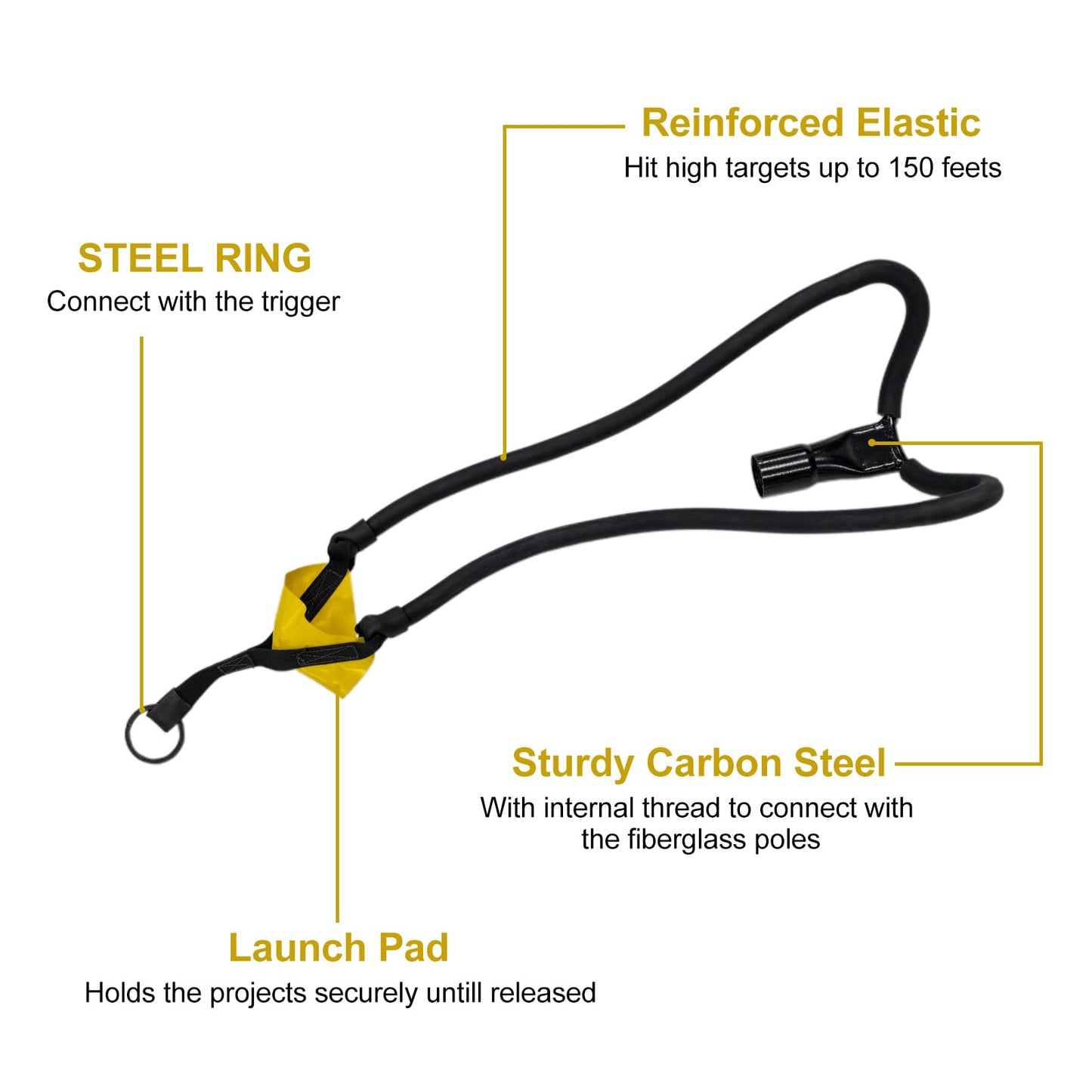TGrasol Slingshot Arborist Throwline Rope Launcher, High-Accuracy & Effort-Saving Rope Slingshot for Tree Work & Line Placement (Upgrade with Trigger)