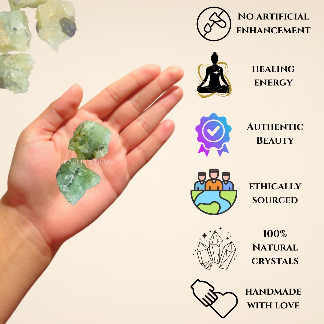 Crystals, Rocks, Jade, Crystals and Healing Stones, Witchcraft Supplies, Healing Crystals, Stones, Healing Stones, Rock Collection, Agate, Raw Stones (Prehnite, 2 Pcs)
