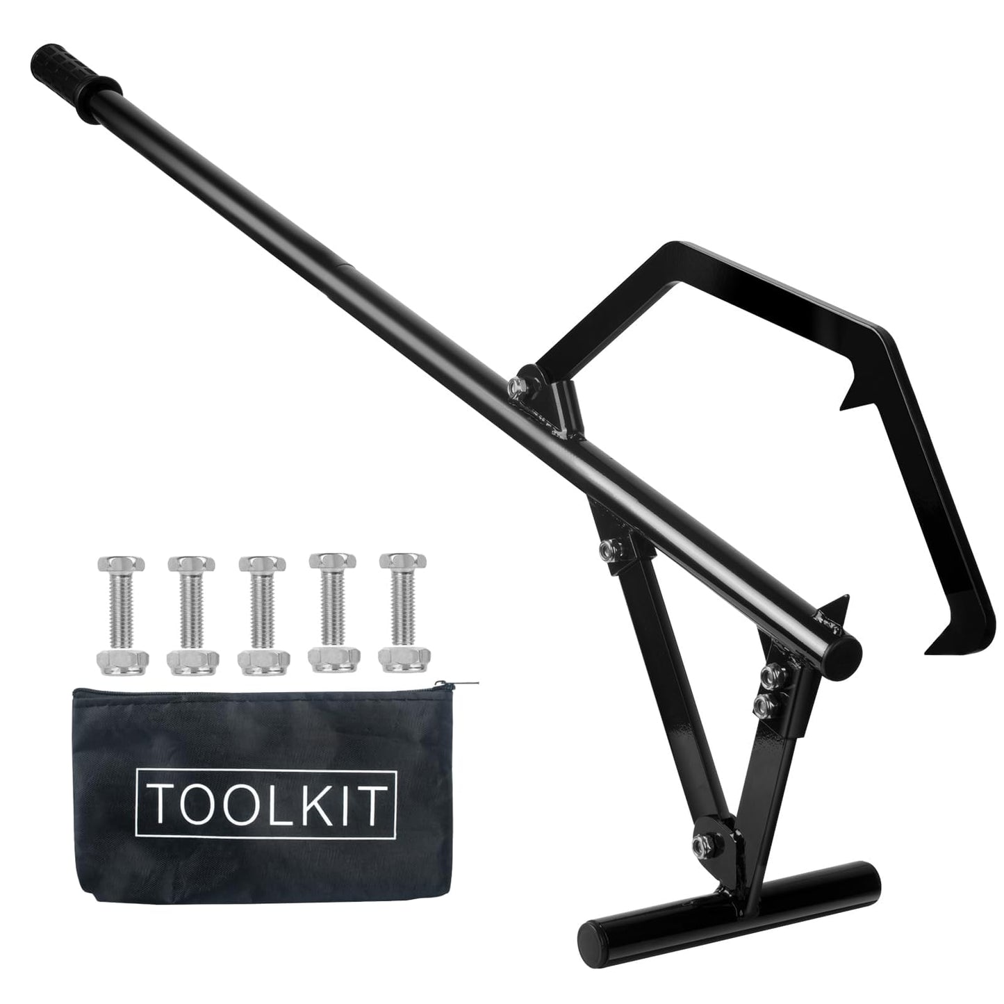 EELLAO 50.9inch Timberjack Log Lifter, Adjustable Log Roller Cant Hook, Heavy Duty Steel Logging Tools Log Jack for Rolling Logs Ups to 25" in Dia