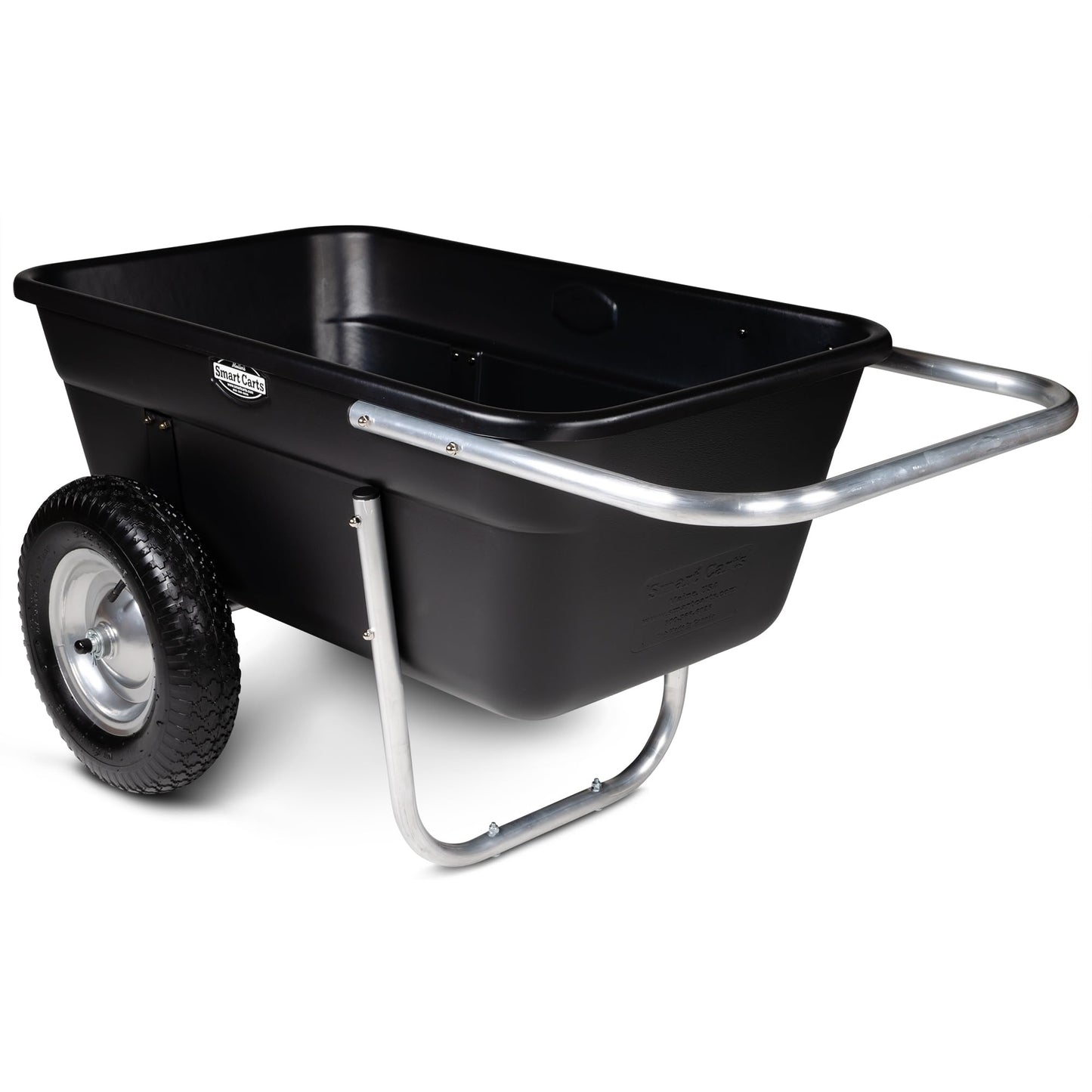 Smart Carts Premium Yard Cart - Strong, Lightweight, and Perfectly Balanced (16" Air Filled Wheels)