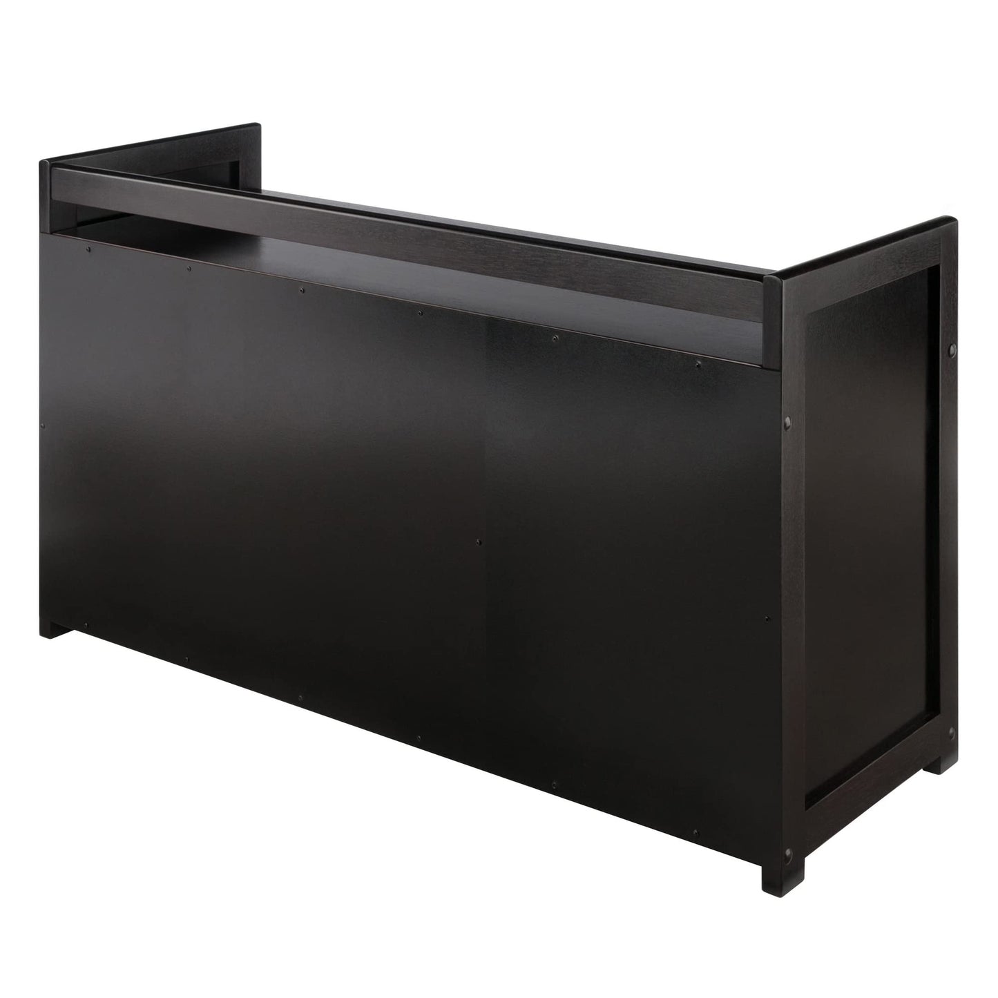 Winsome Wood Addison 2-Pc Storage Bench & Seat Cushion, Espresso
