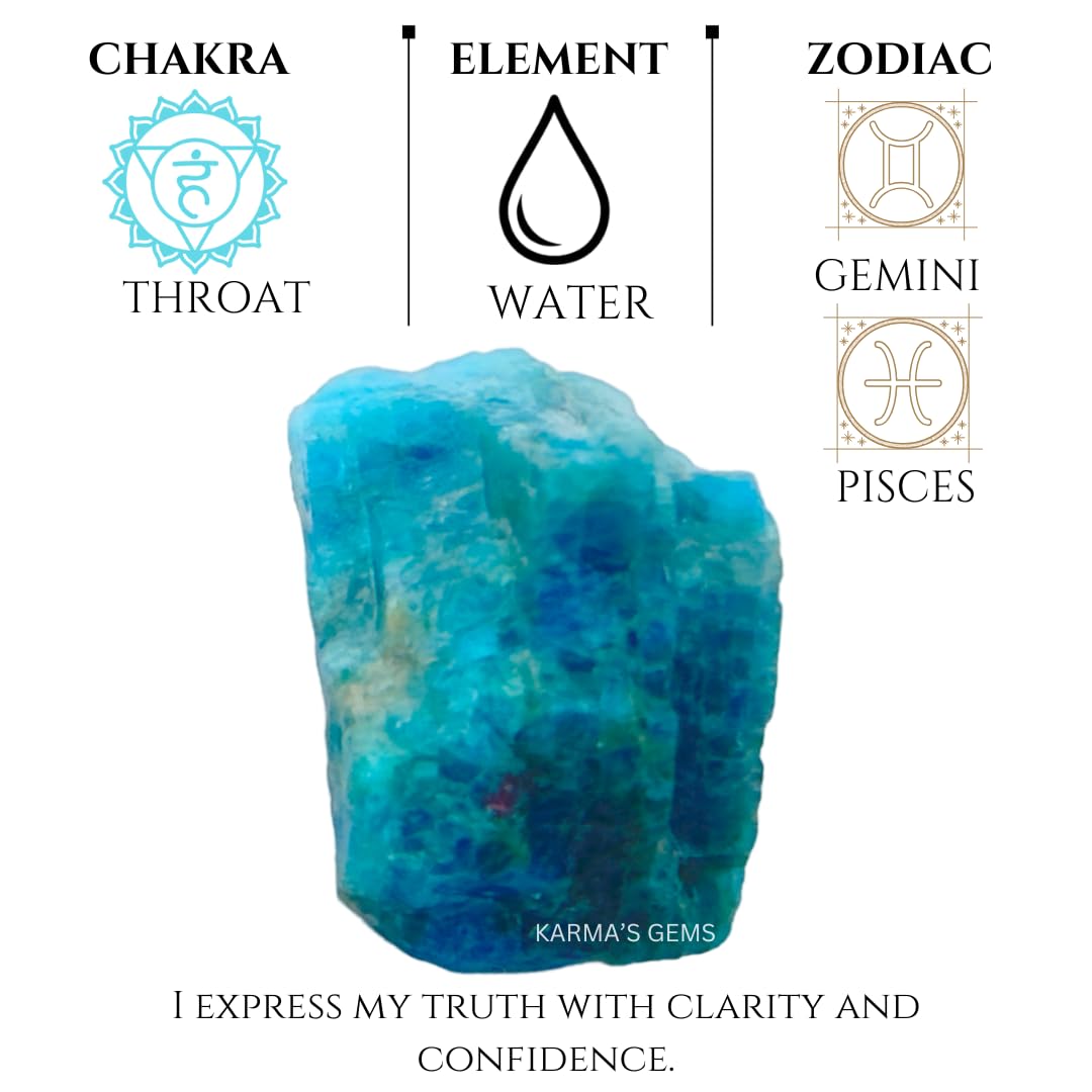 Crystals, Rocks, Jade, Crystals and Healing Stones, Witchcraft Supplies, Healing Crystals, Stones, Healing Stones, Rock Collection, Agate, Raw Stones (Blue Apatite, 2 Pcs)