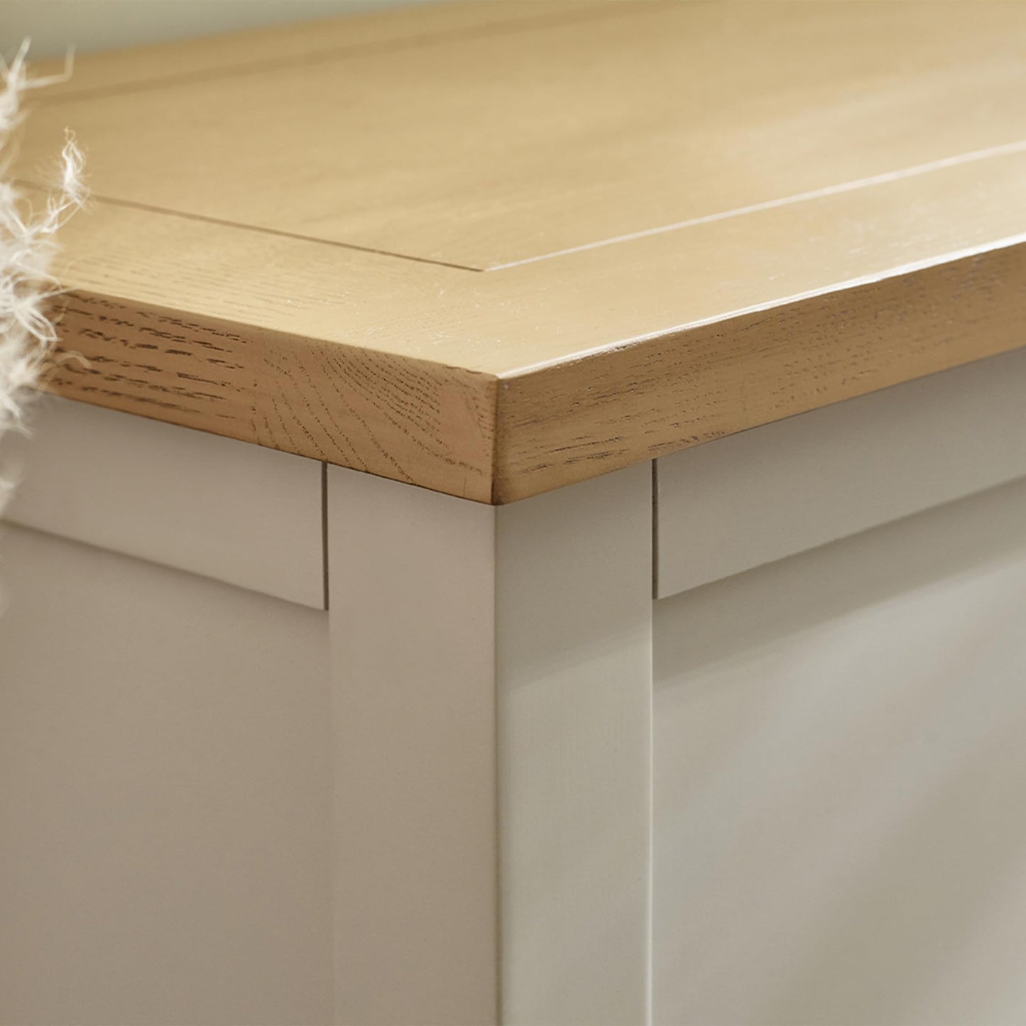 Julian Bowen Richmond Wooden Storage Bench, Elephant Grey, 45 x 105 x 40 cm