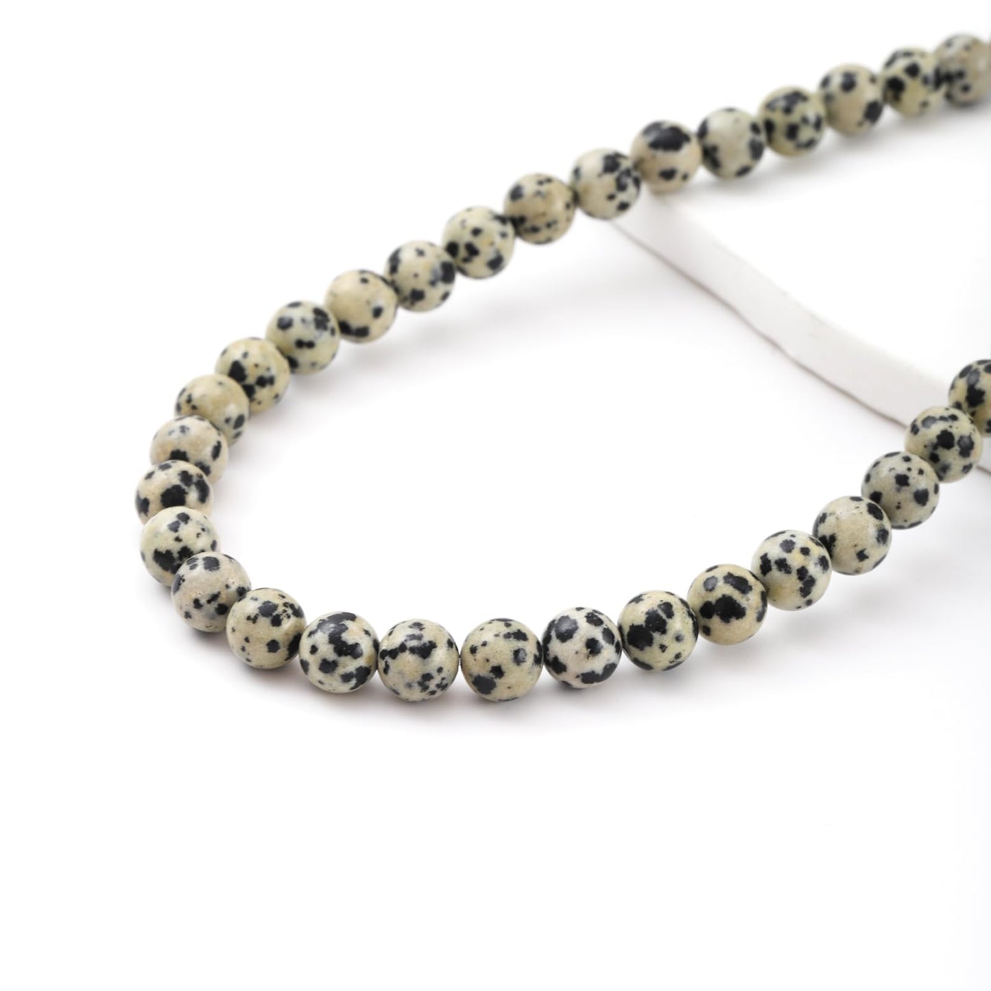10mm 38pcs DIY Natural Dalmatian Stone Beads Round Healing Crystal Gemstone Loose Beads for Jewelry Making Handmade Bracelet Necklace