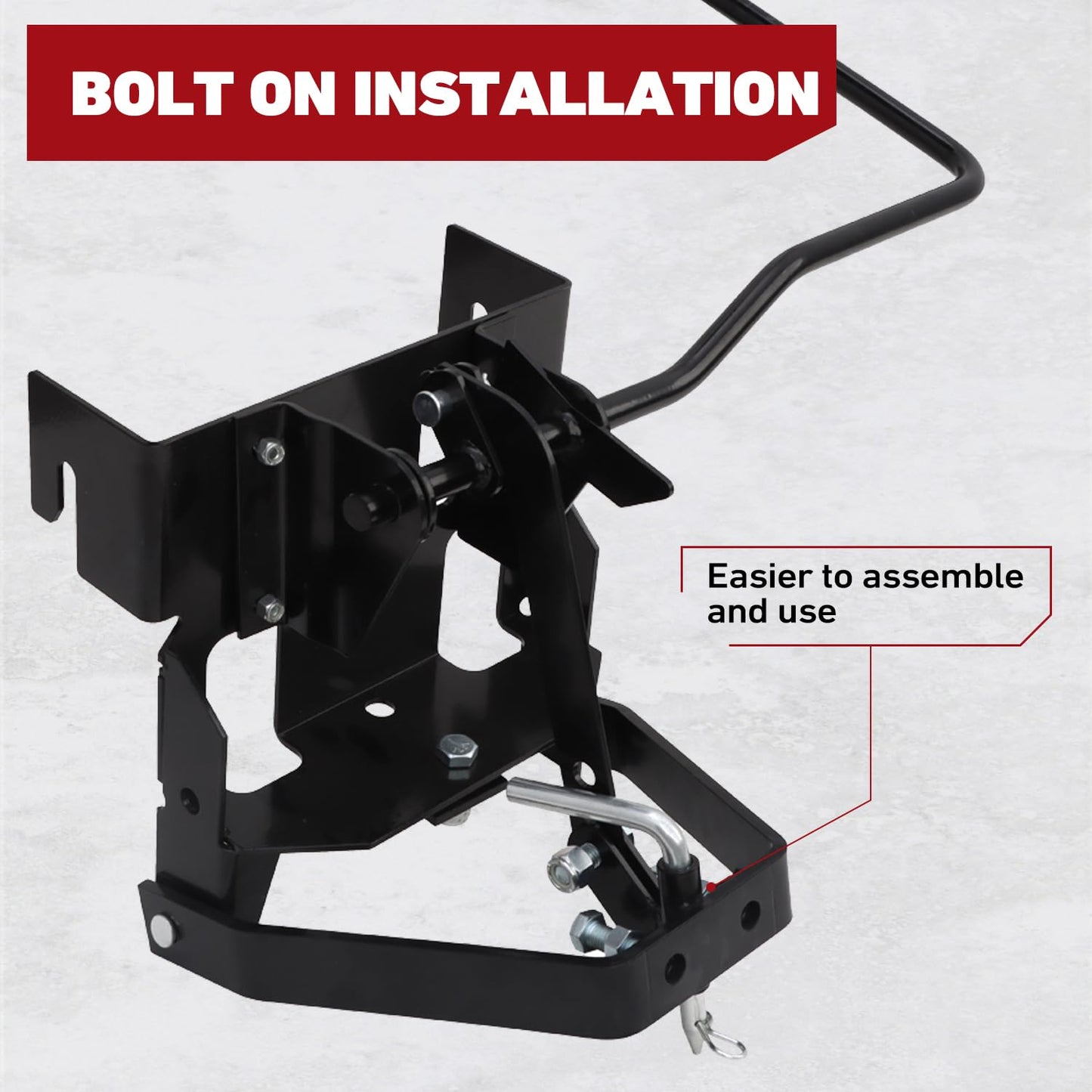 ELITEWILL Garden Tractor Sleeve Hitch Attachment Rear-Mount Fit for Husqvarna 585607901/ Craftsman T200 and T300 Series/Cub Cadet Riding Lawn Mower Tractors with 23" Or Larger Rear Tires
