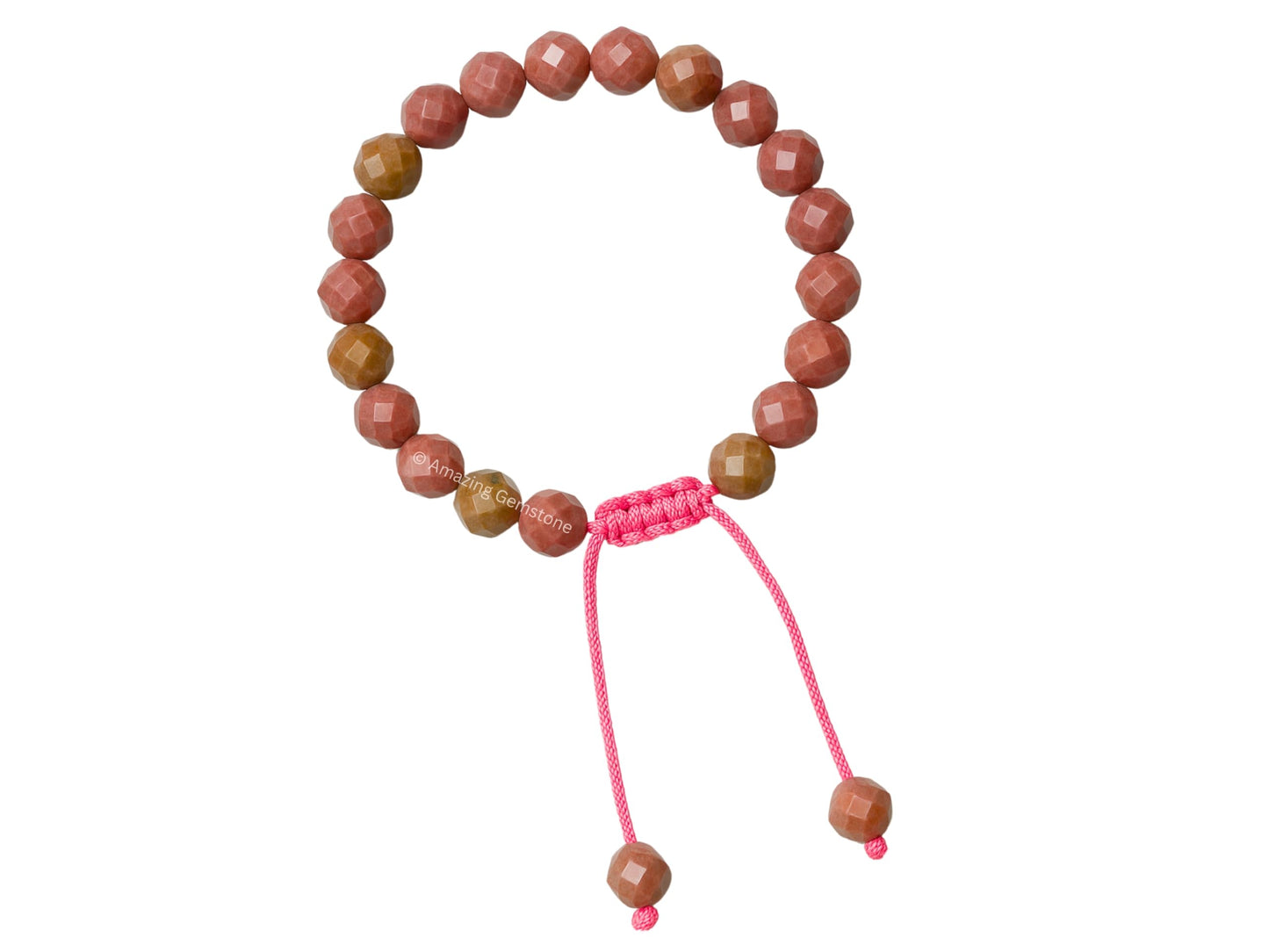 Amazing Gemstone Rhodonite Bracelet for Women - Chakra Mens Bracelet Protection Crystals and Healing Stones - Blessing Bracelet Spiritual Meditation Gift Christmas Stocking
