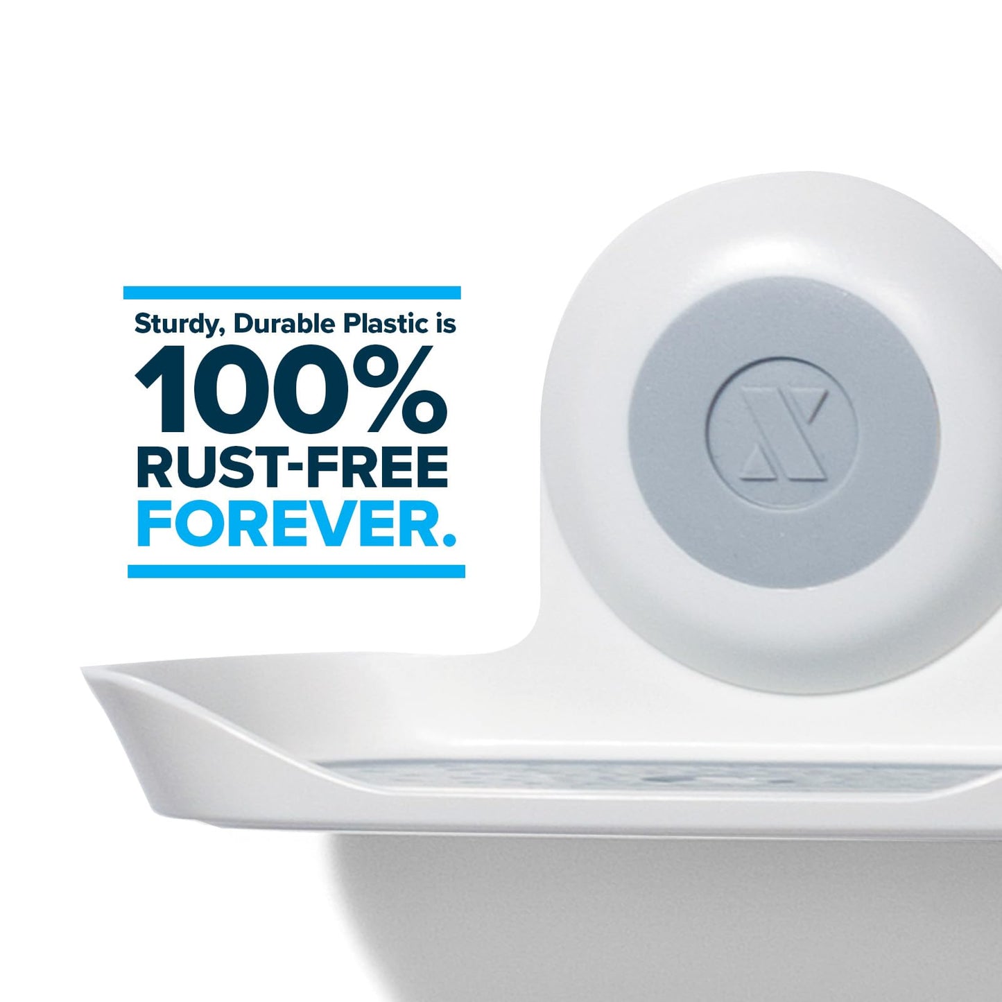 SlipX Solutions Strong Hold Soap Saver, Suction Cup Soap Holder, Must Have Universal Kitchen & Bathroom Shower Accessories, White