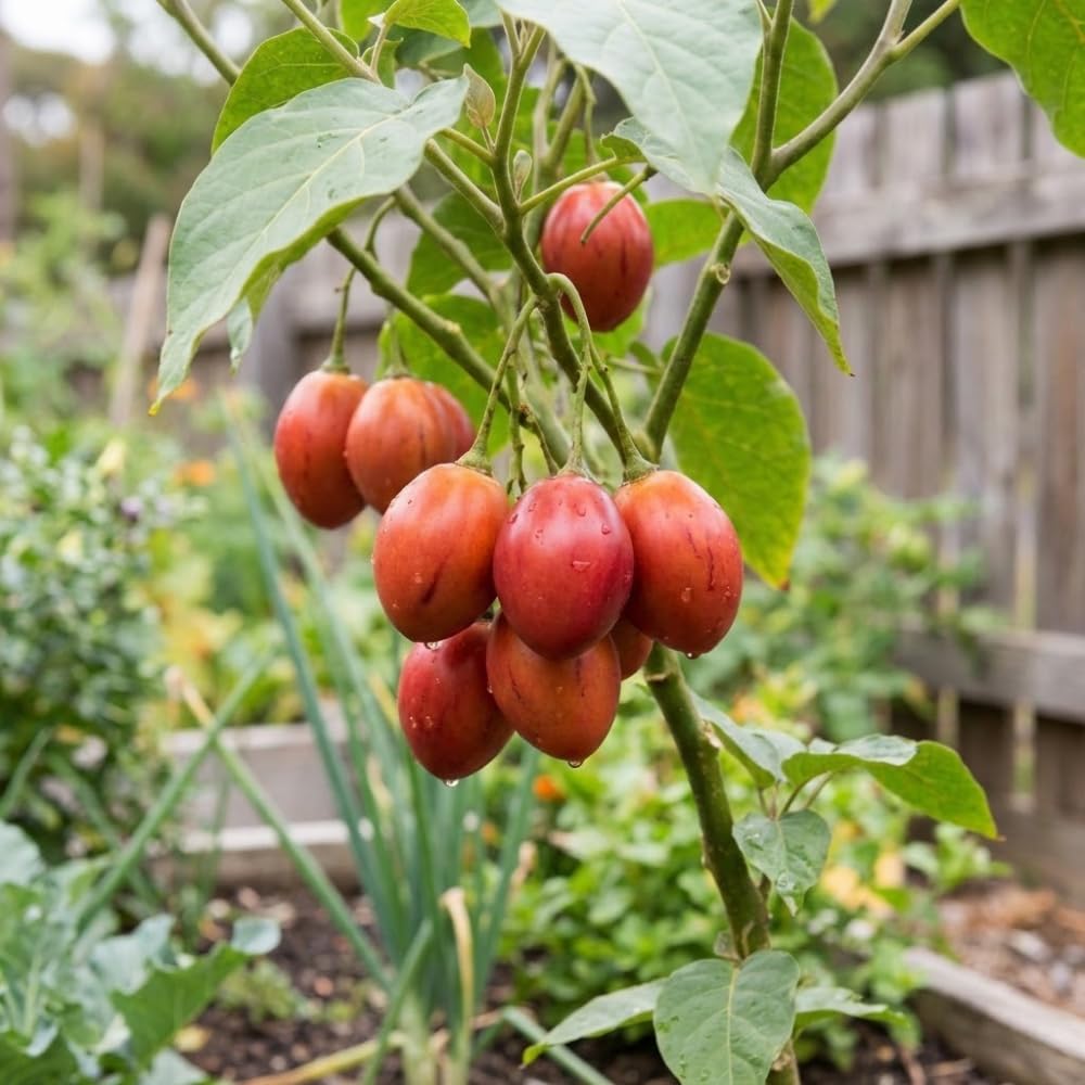 50 Tamarillo (Tree Tomato) Seeds - Cyphomandra Betacea - Solanum Fruit Tree Seeds