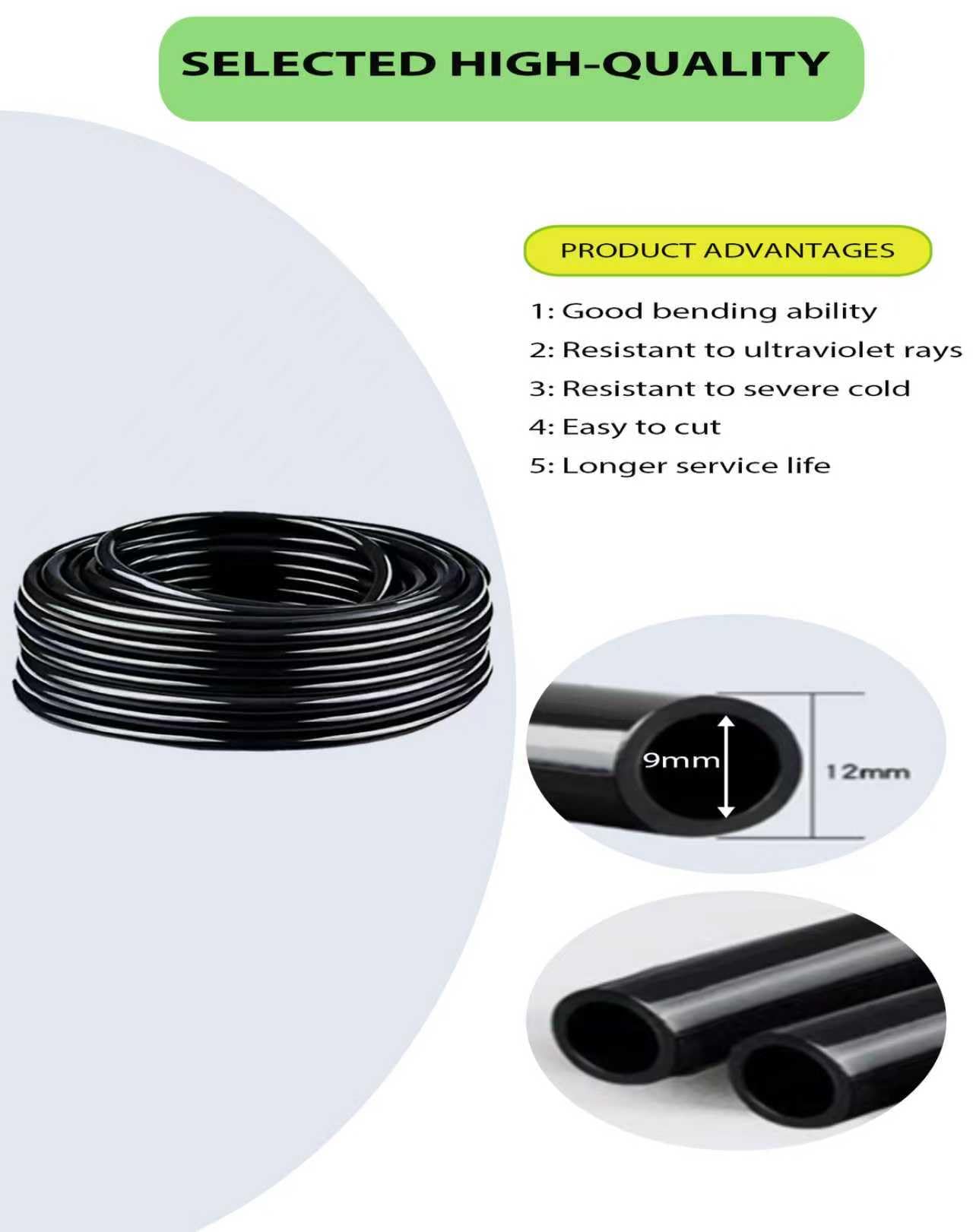 Drip Irrigation System,Automatic Garden Watering System,360° Adjustable Spray Sprinkler Kit, Easy Installation No Tools, Fine Mist Watering forGarden,Patio,Potted Plants,Courtyard Watering System