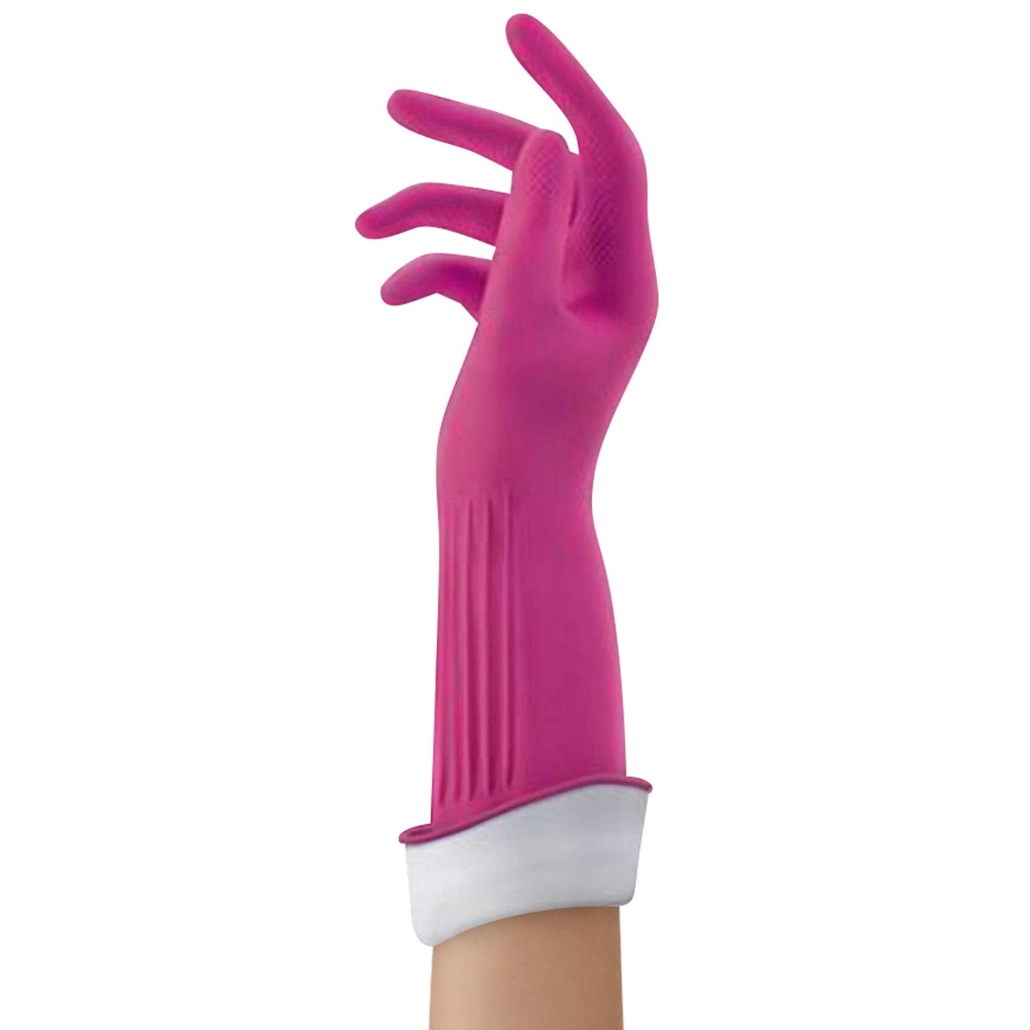 O-Cedar Playtex Gloves Living Reuseable Rubber Cleaning Gloves, Premium Protection, Size - Medium (1 Pair) - 4 Pack