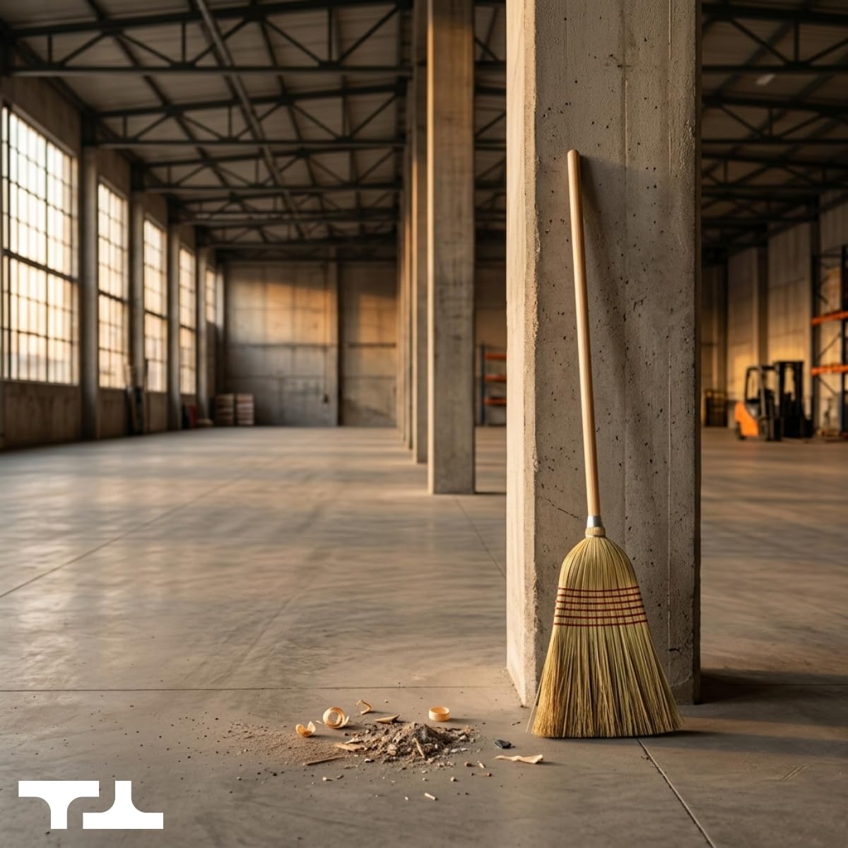 Tidy Tools Corn Broom with Wood Handle Heavy Duty Indoor Outdoor Broom (1 1/4 Inch Handle)